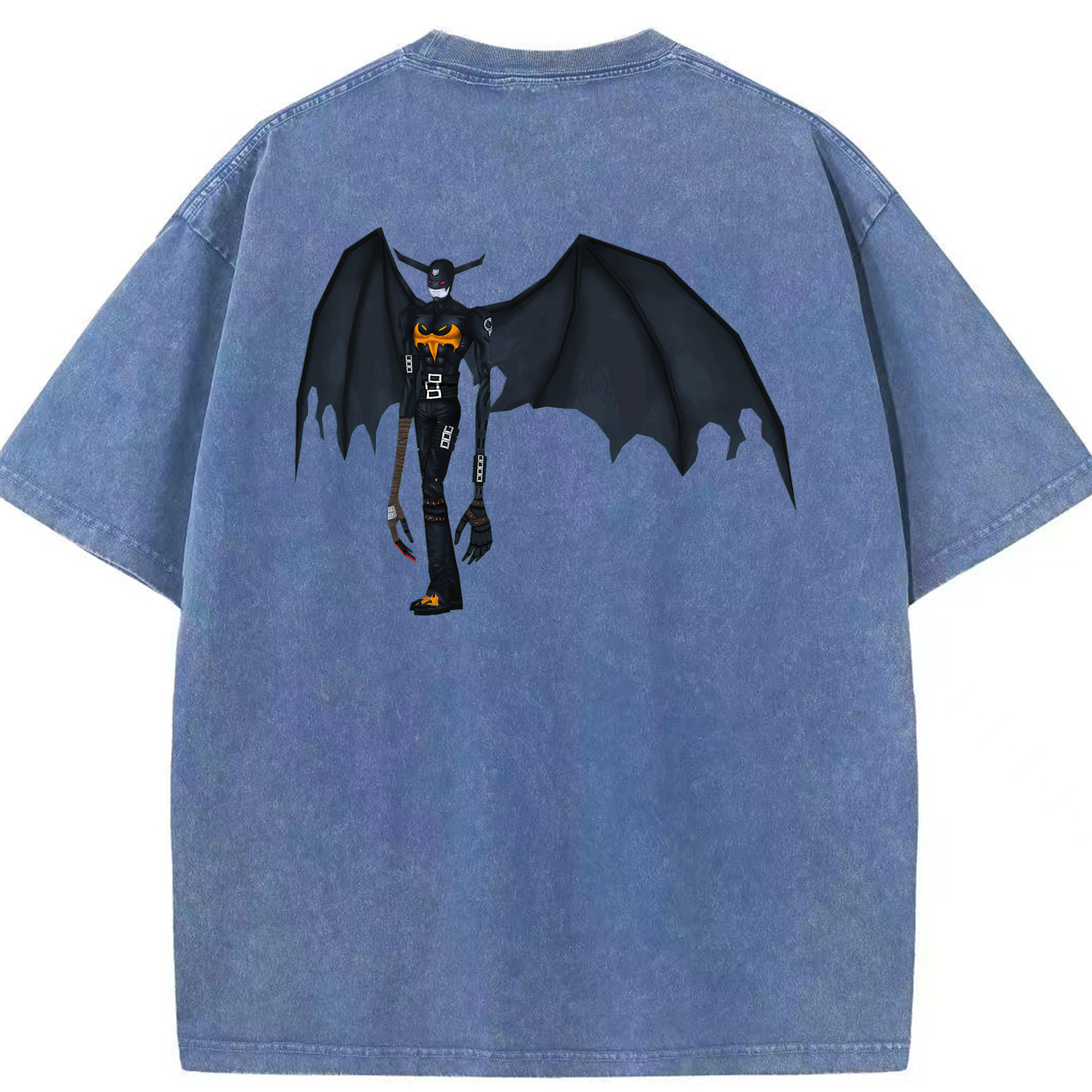 （画像用） Digimon デジタルモンスター/デジモン 綿100% ヴィンテージ風 半袖Tシャツ（背面プリント）