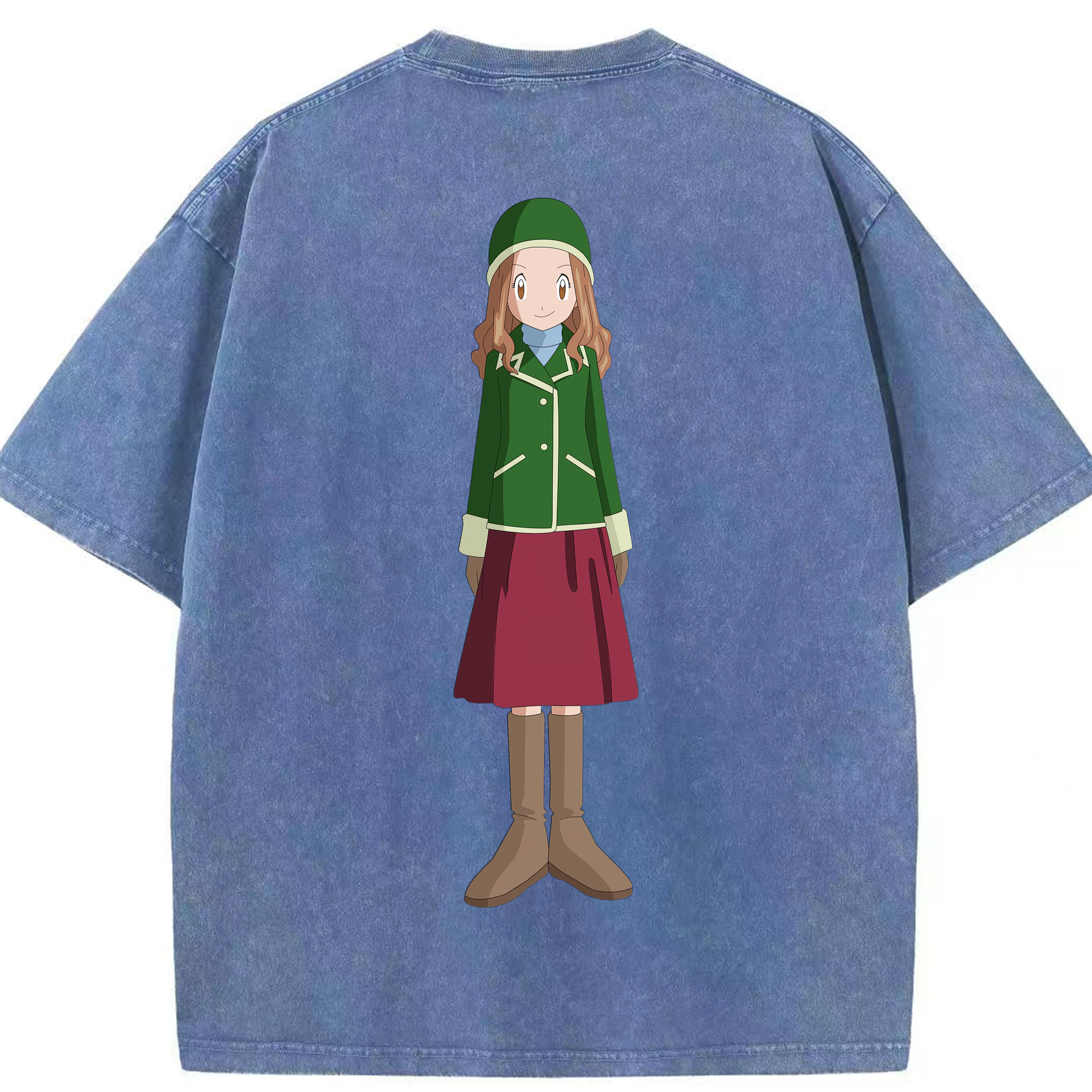 （画像用） Digimon デジタルモンスター/デジモン 綿100% ヴィンテージ風 半袖Tシャツ（背面プリント）