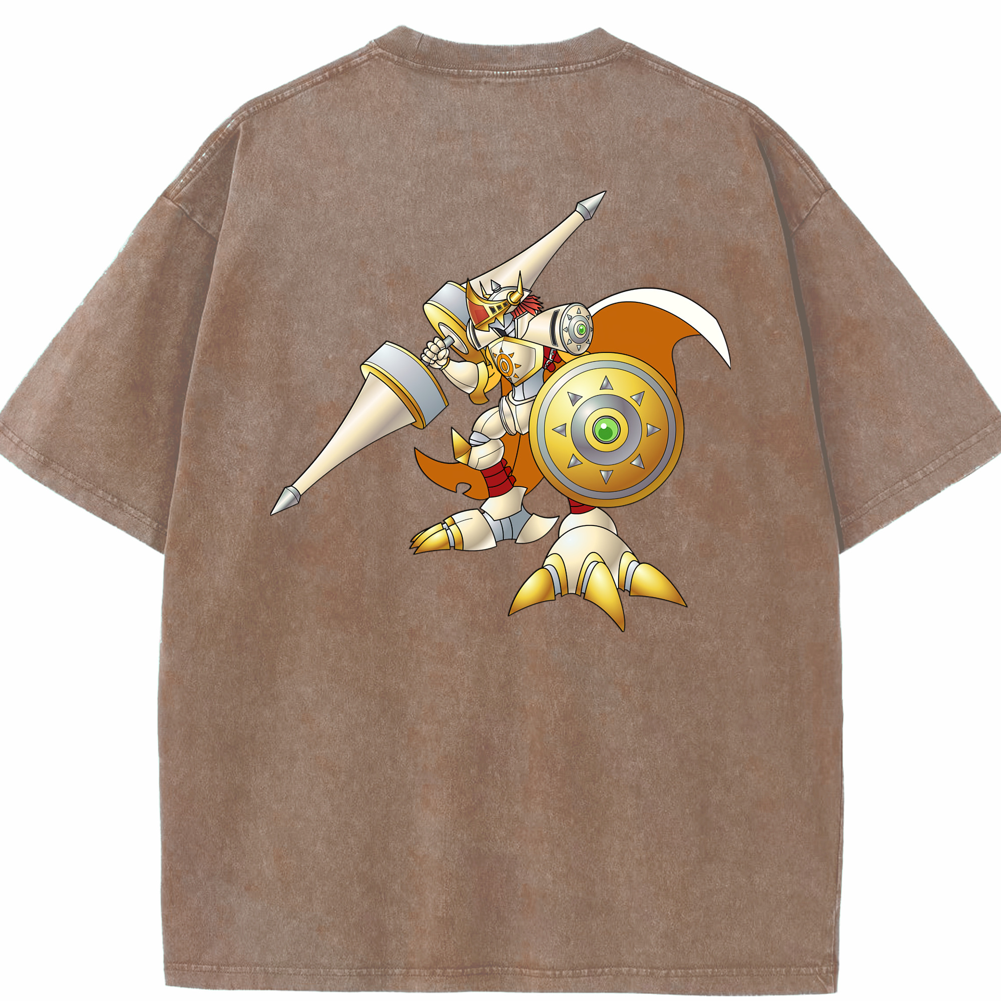 （画像用） Digimon デジタルモンスター/デジモン 綿100% ヴィンテージ風 半袖Tシャツ（背面プリント）