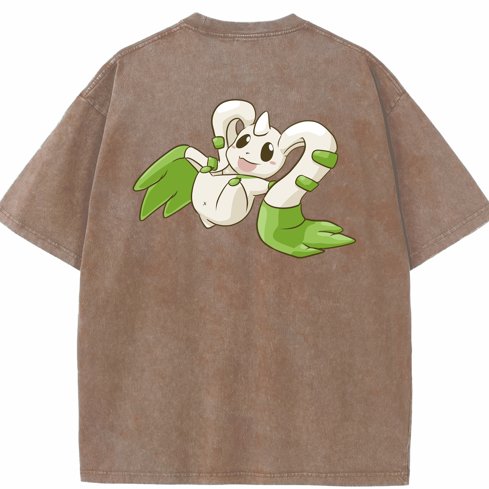 （画像用） Digimon デジタルモンスター/デジモン 綿100% ヴィンテージ風 半袖Tシャツ（背面プリント）