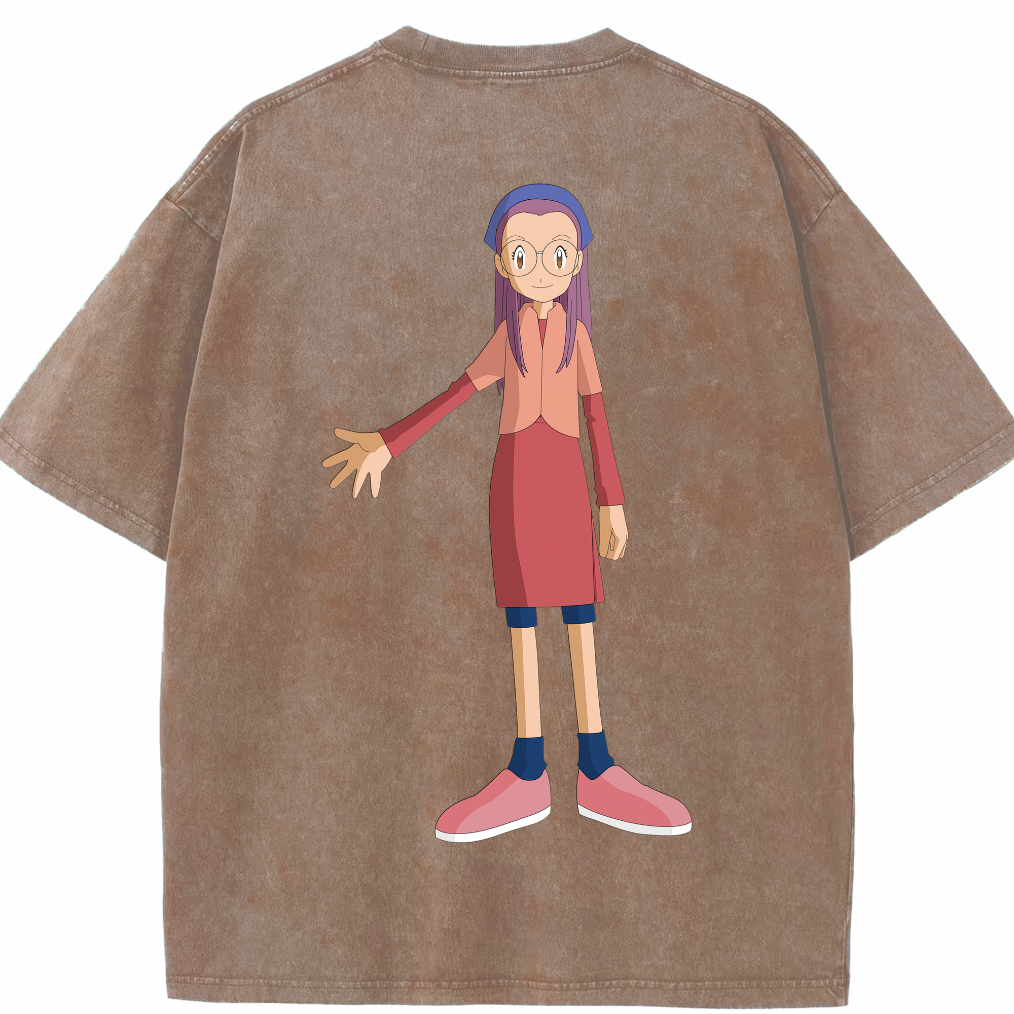 （画像用） Digimon デジタルモンスター/デジモン 綿100% ヴィンテージ風 半袖Tシャツ（背面プリント）