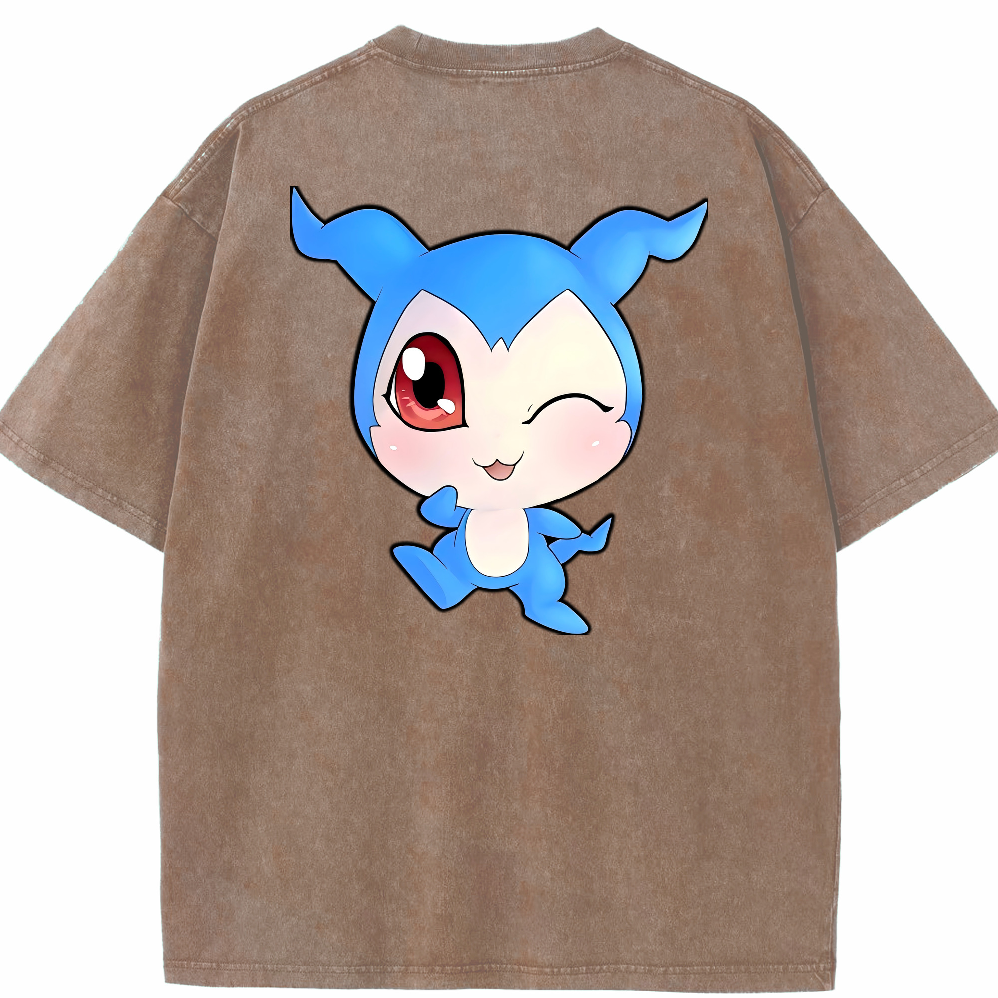 （画像用） Digimon デジタルモンスター/デジモン 綿100% ヴィンテージ風 半袖Tシャツ（背面プリント）