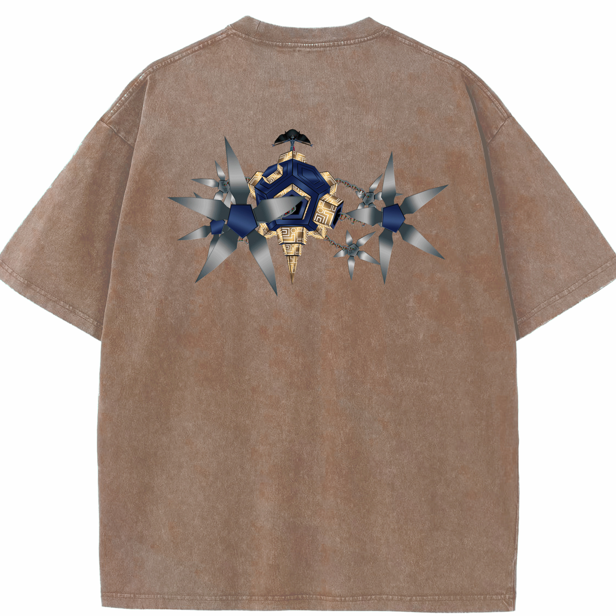 （画像用） Digimon デジタルモンスター/デジモン 綿100% ヴィンテージ風 半袖Tシャツ（背面プリント）