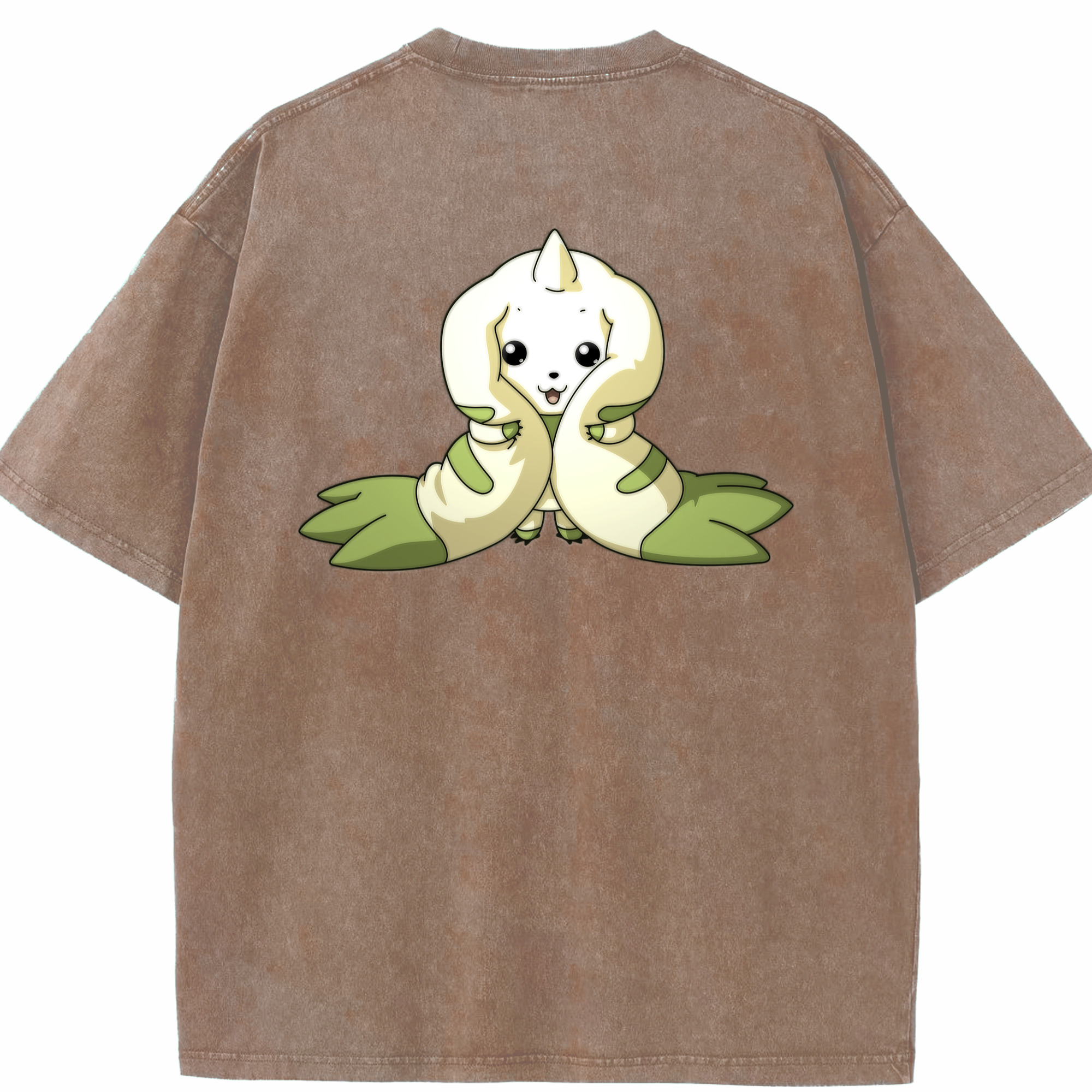 （画像用） Digimon デジタルモンスター/デジモン 綿100% ヴィンテージ風 半袖Tシャツ（背面プリント）