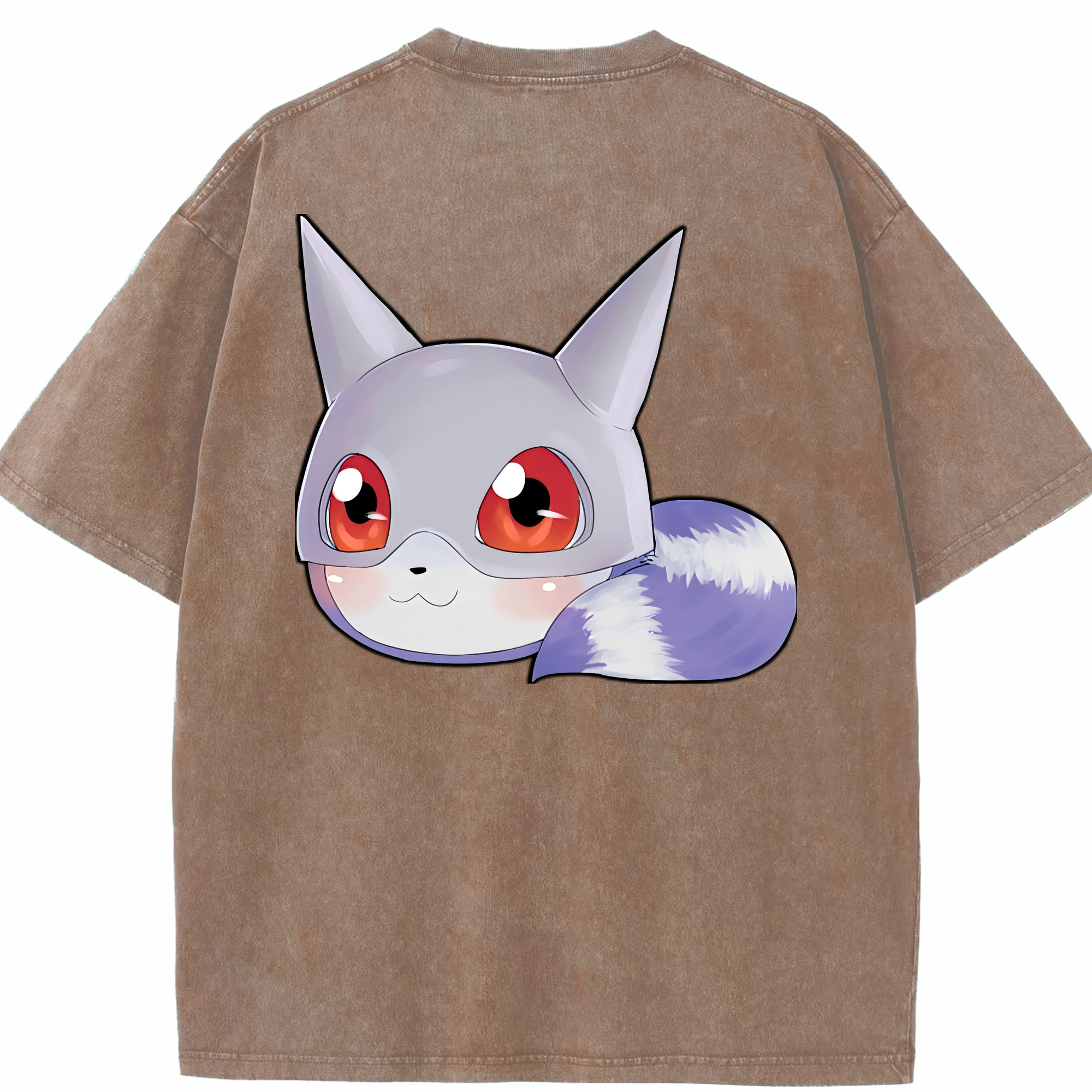 （画像用） Digimon デジタルモンスター/デジモン 綿100% ヴィンテージ風 半袖Tシャツ（背面プリント）