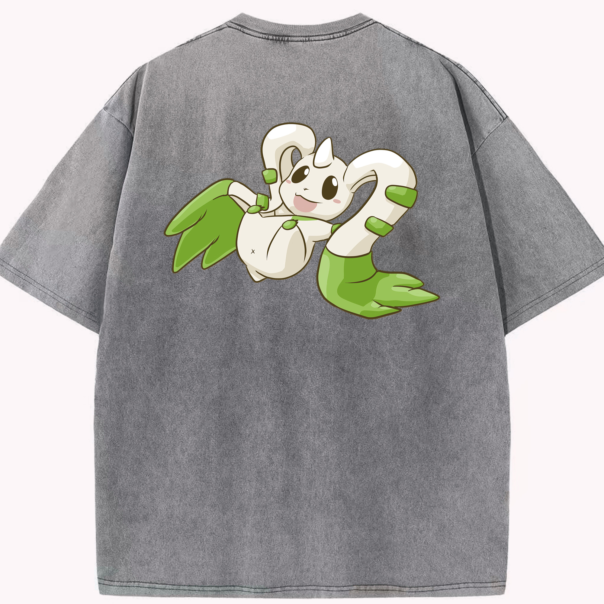 （画像用） Digimon デジタルモンスター/デジモン 綿100% ヴィンテージ風 半袖Tシャツ（背面プリント）