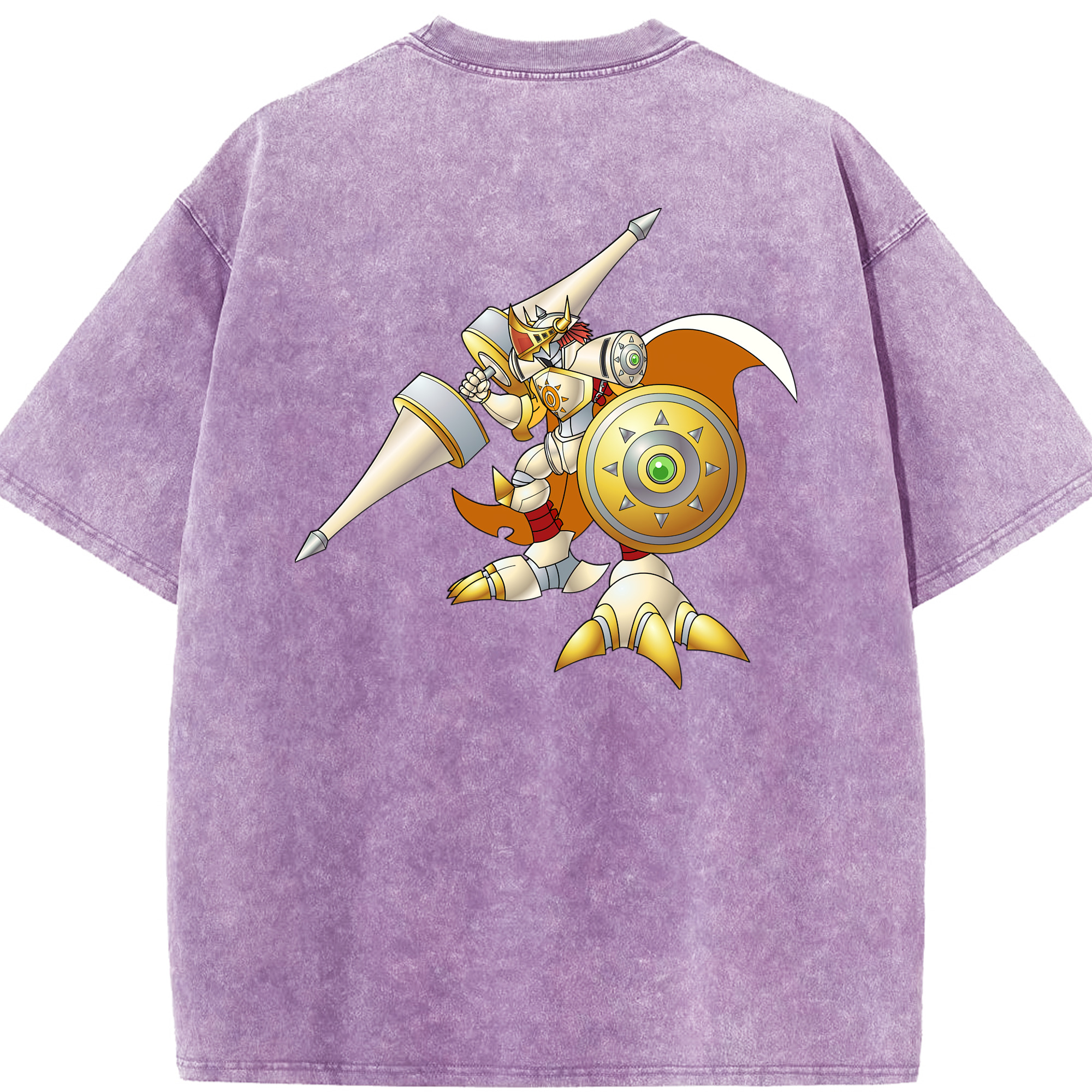 （画像用） Digimon デジタルモンスター/デジモン 綿100% ヴィンテージ風 半袖Tシャツ（背面プリント）