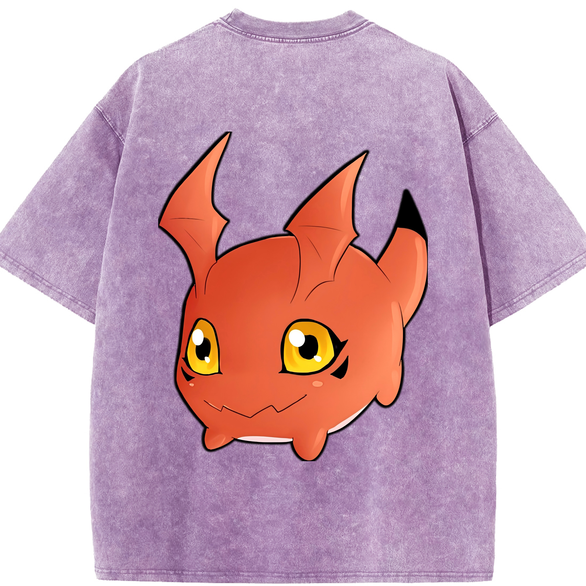 （画像用） Digimon デジタルモンスター/デジモン 綿100% ヴィンテージ風 半袖Tシャツ（背面プリント）