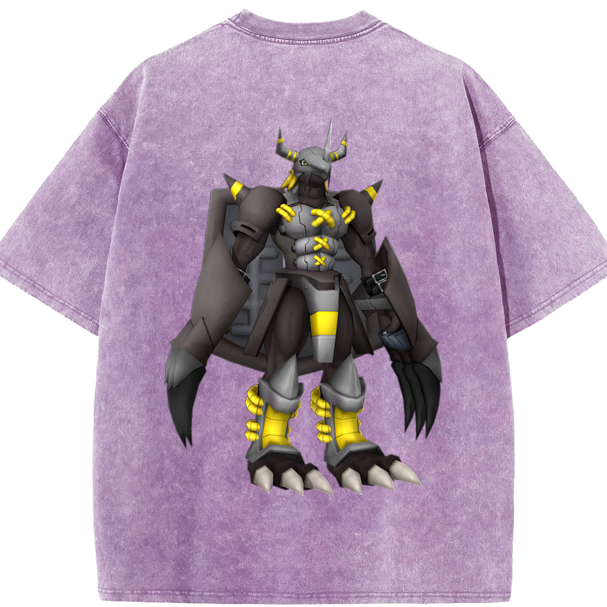 （画像用） Digimon デジタルモンスター/デジモン 綿100% ヴィンテージ風 半袖Tシャツ（背面プリント）
