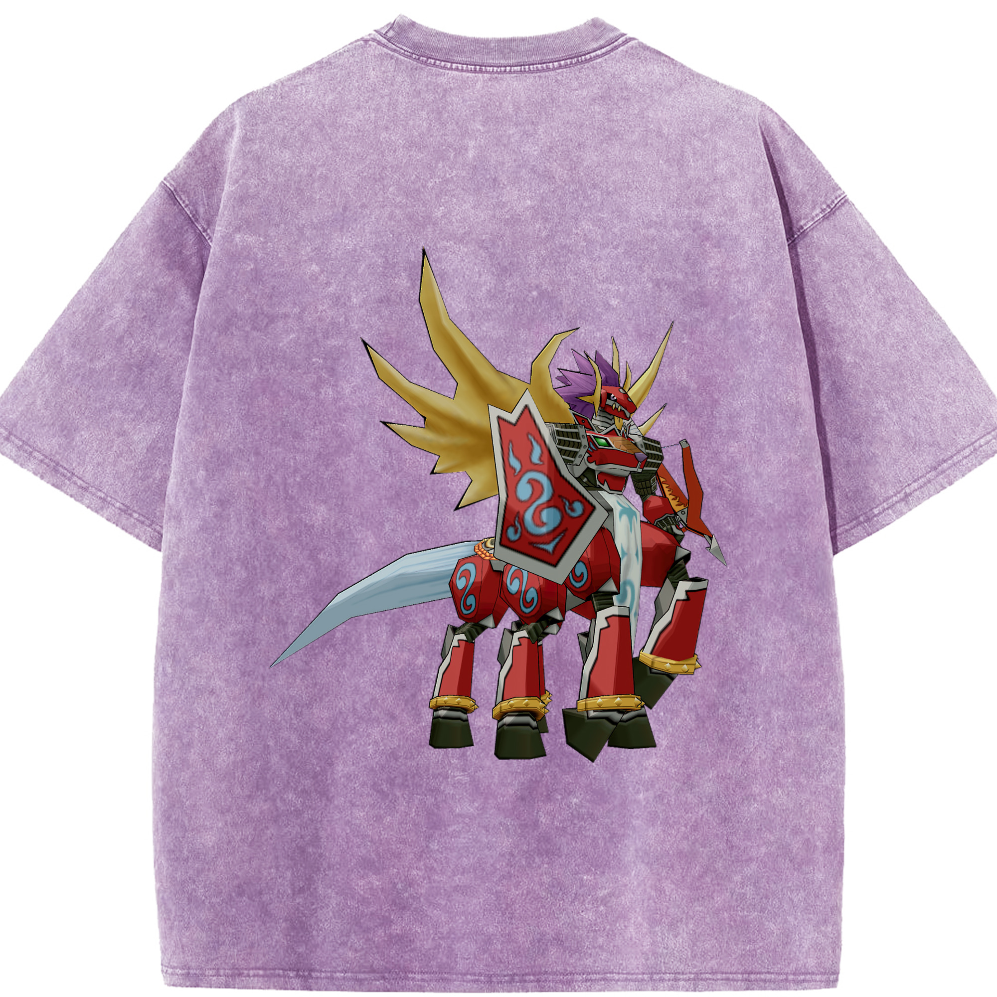 （画像用） Digimon デジタルモンスター/デジモン 綿100% ヴィンテージ風 半袖Tシャツ（背面プリント）