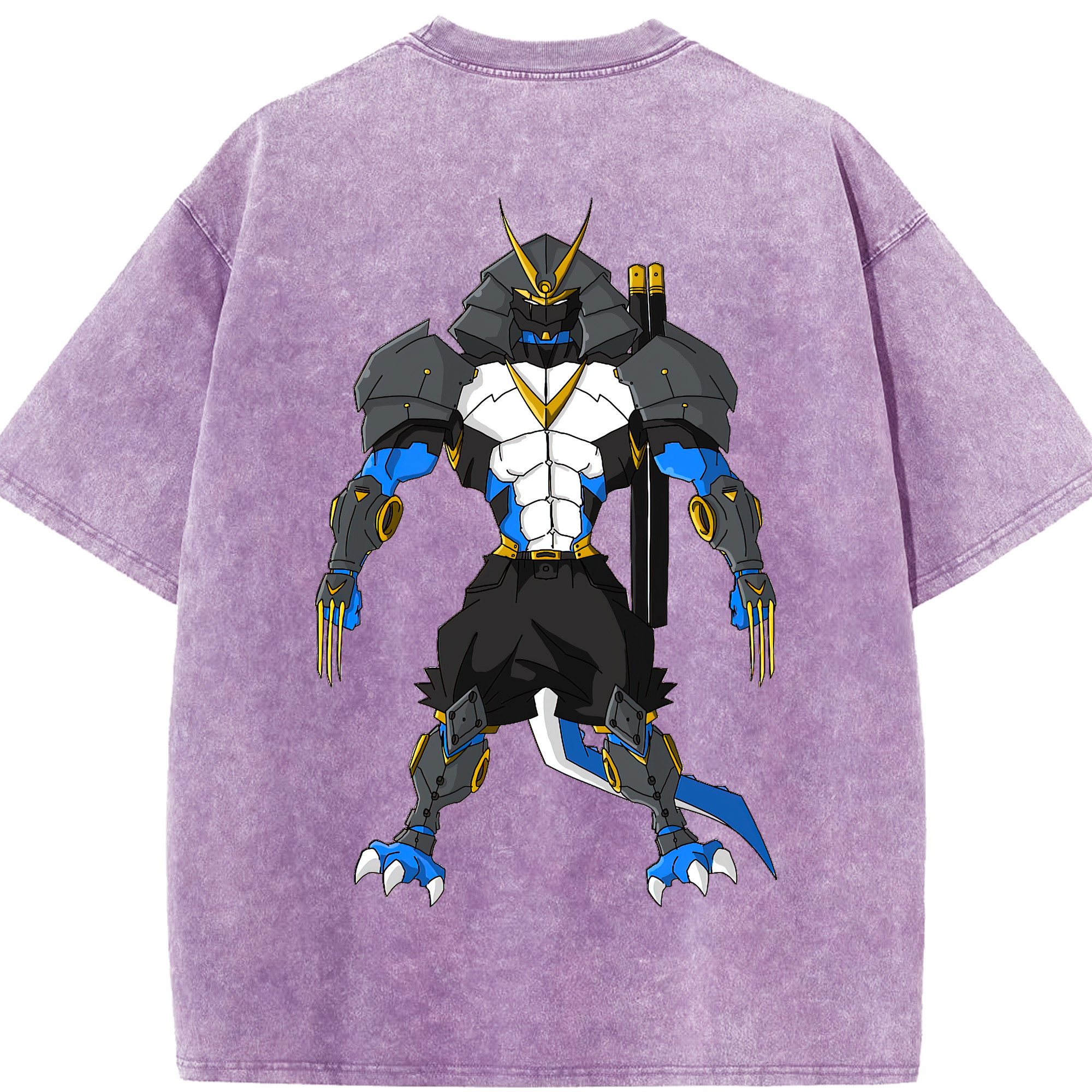 （画像用） Digimon デジタルモンスター/デジモン 綿100% ヴィンテージ風 半袖Tシャツ（背面プリント）