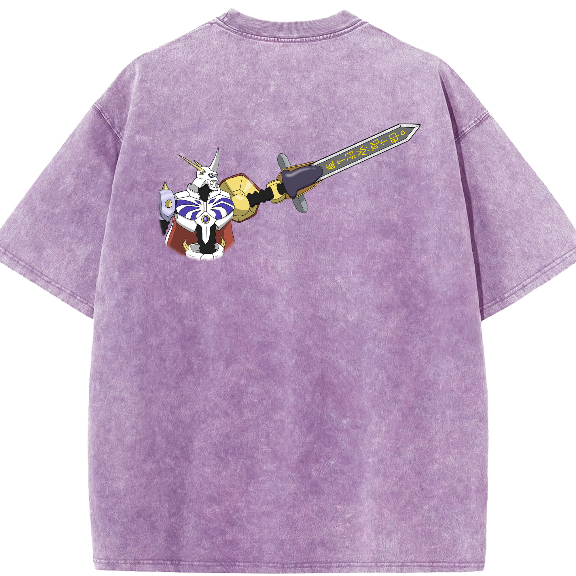 （画像用） Digimon デジタルモンスター/デジモン 綿100% ヴィンテージ風 半袖Tシャツ（背面プリント）