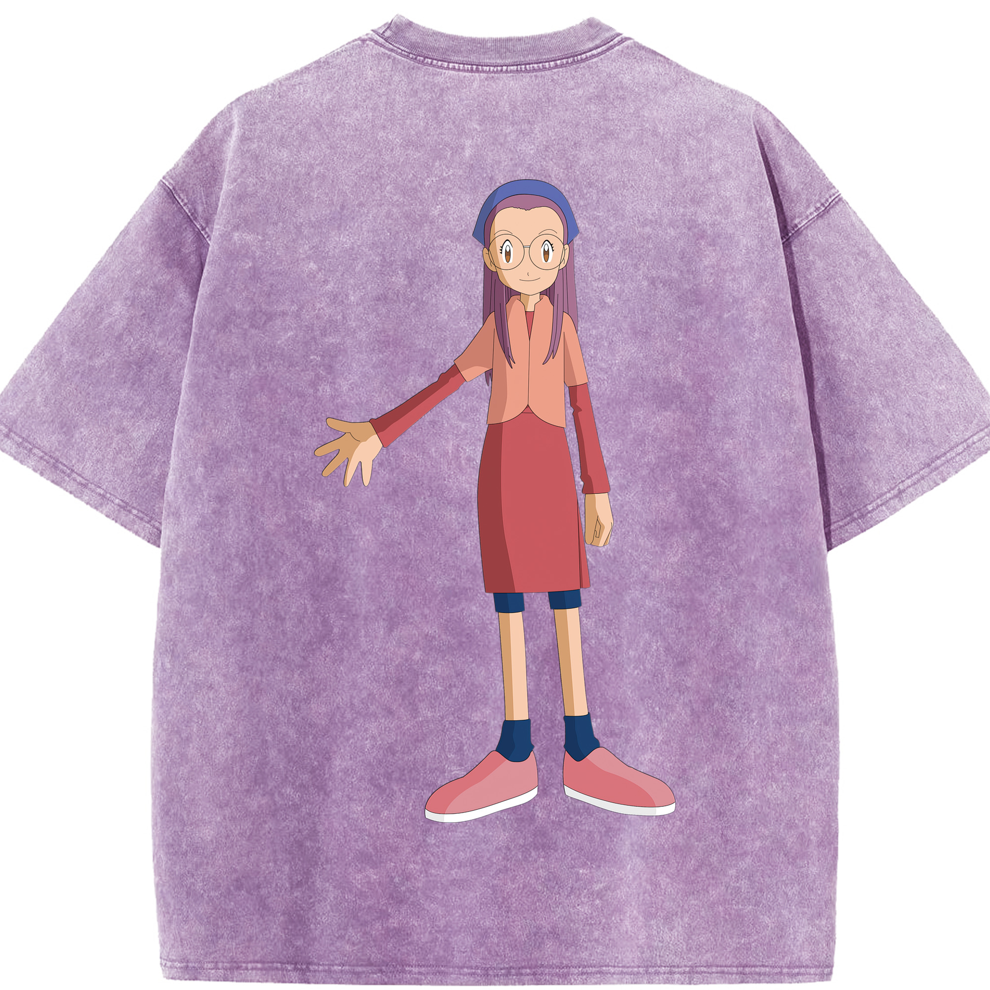 （画像用） Digimon デジタルモンスター/デジモン 綿100% ヴィンテージ風 半袖Tシャツ（背面プリント）