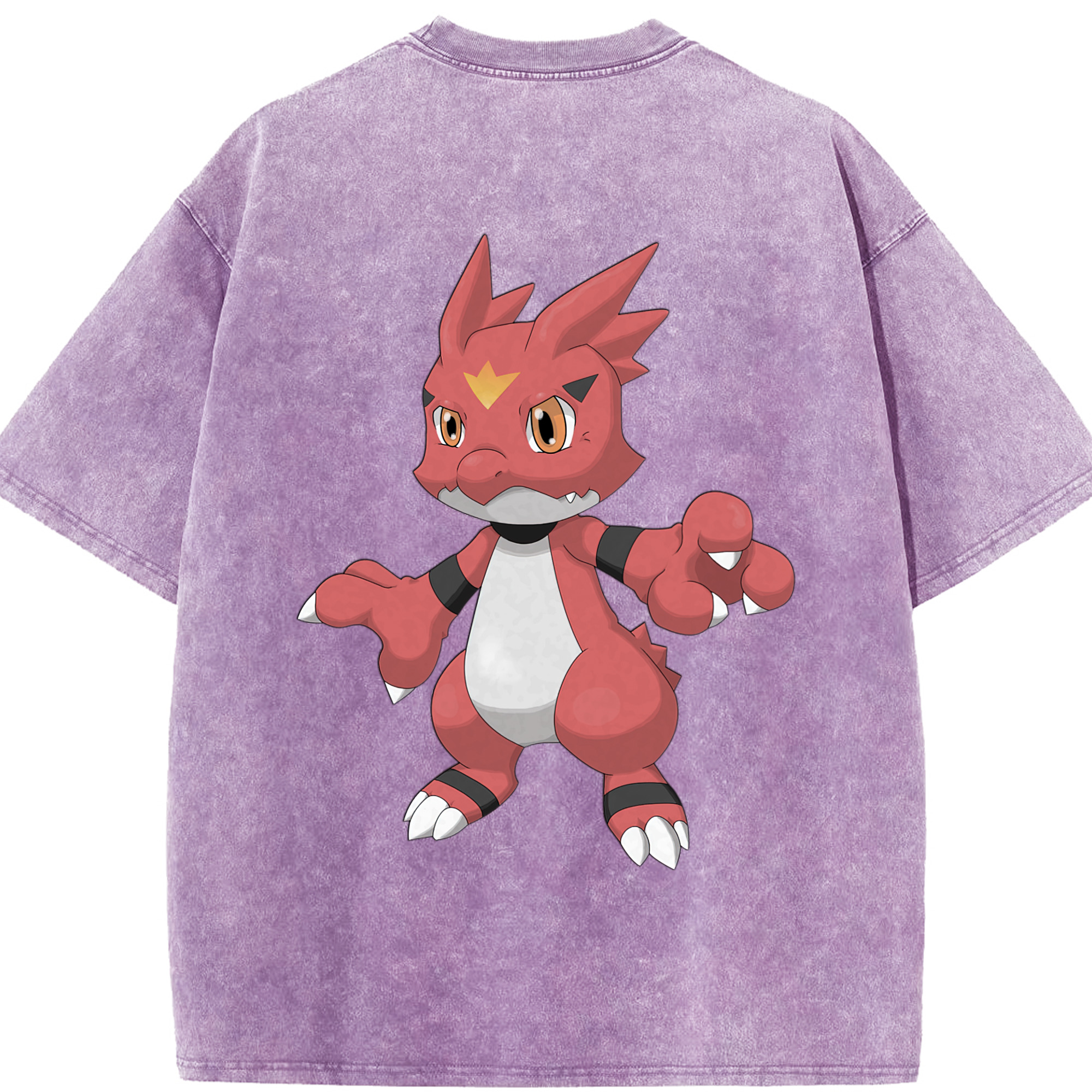 （画像用） Digimon デジタルモンスター/デジモン 綿100% ヴィンテージ風 半袖Tシャツ（背面プリント）