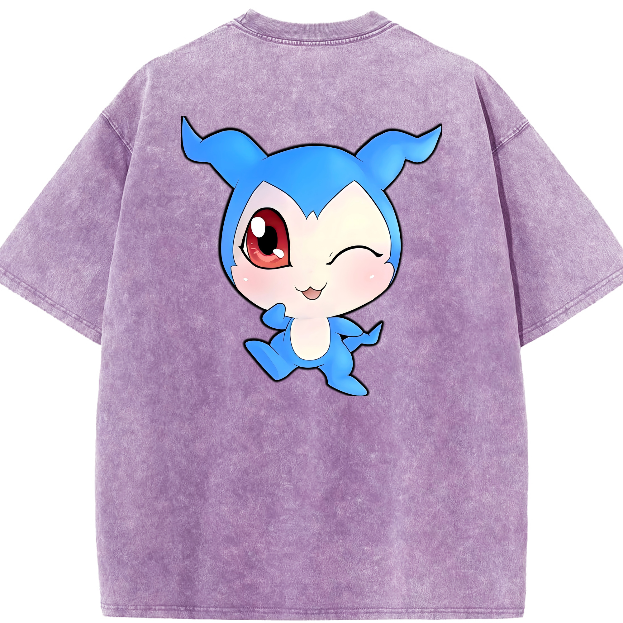 （画像用） Digimon デジタルモンスター/デジモン 綿100% ヴィンテージ風 半袖Tシャツ（背面プリント）