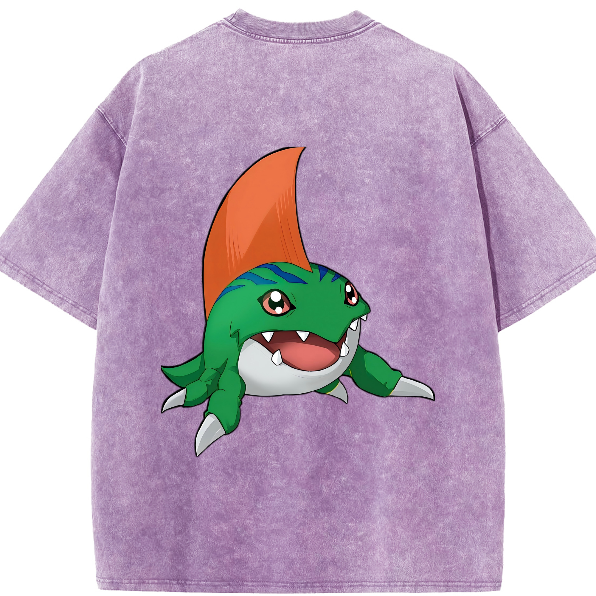 （画像用） Digimon デジタルモンスター/デジモン 綿100% ヴィンテージ風 半袖Tシャツ（背面プリント）