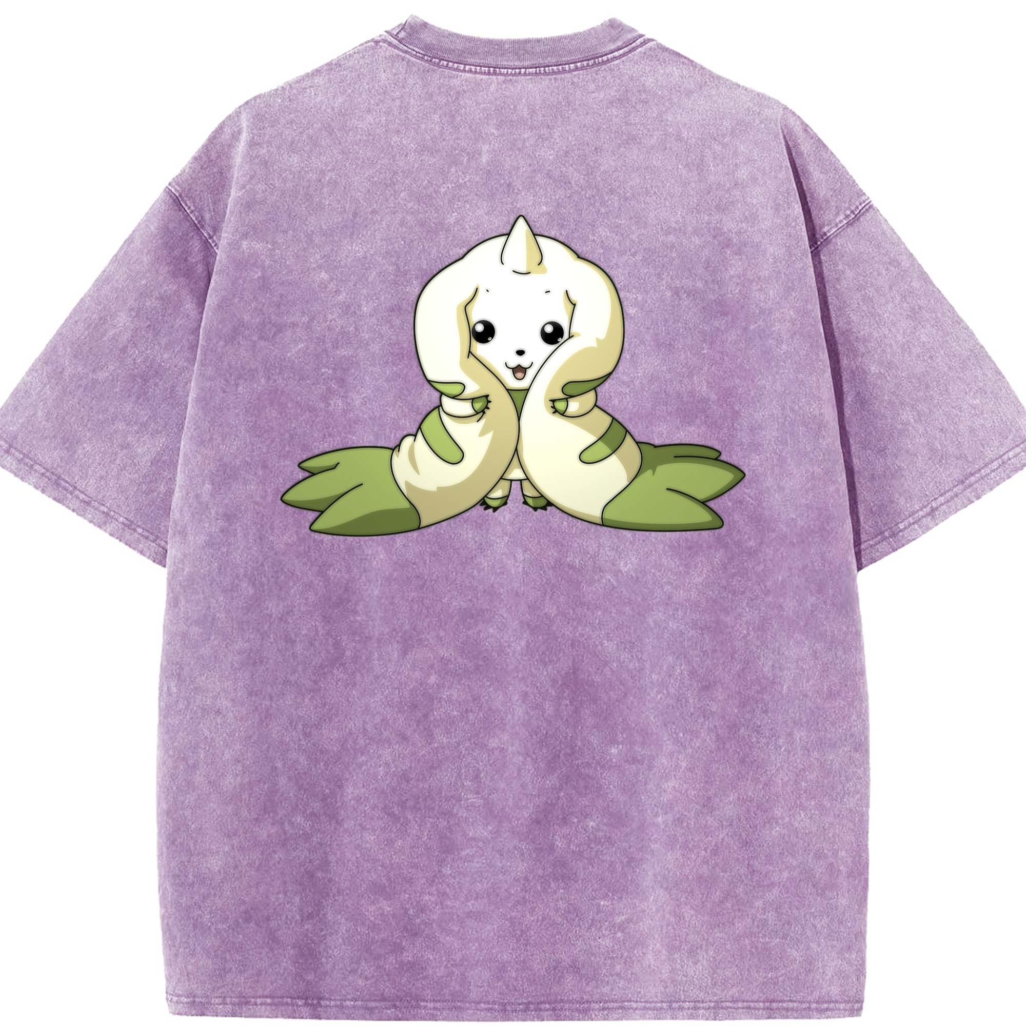 （画像用） Digimon デジタルモンスター/デジモン 綿100% ヴィンテージ風 半袖Tシャツ（背面プリント）