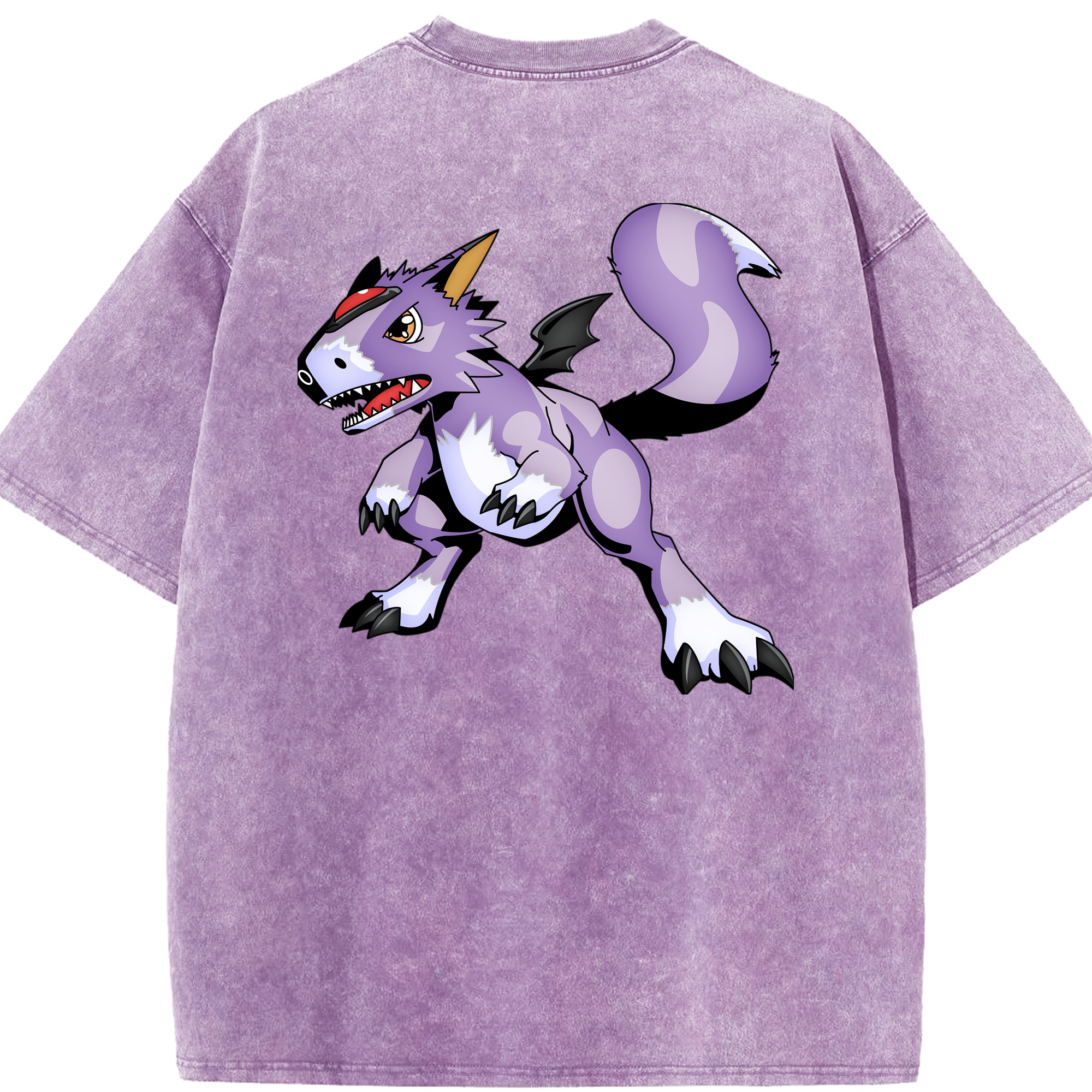 （画像用） Digimon デジタルモンスター/デジモン 綿100% ヴィンテージ風 半袖Tシャツ（背面プリント）