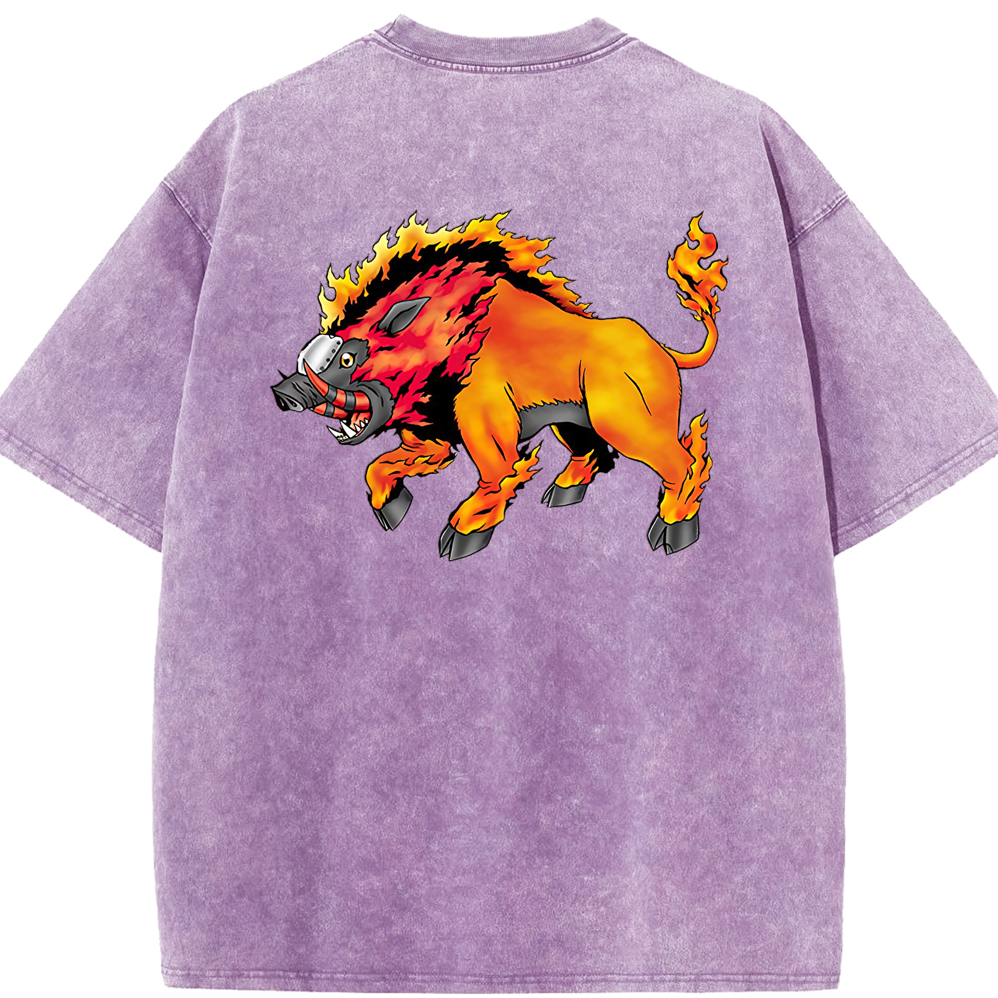 （画像用） Digimon デジタルモンスター/デジモン 綿100% ヴィンテージ風 半袖Tシャツ（背面プリント）