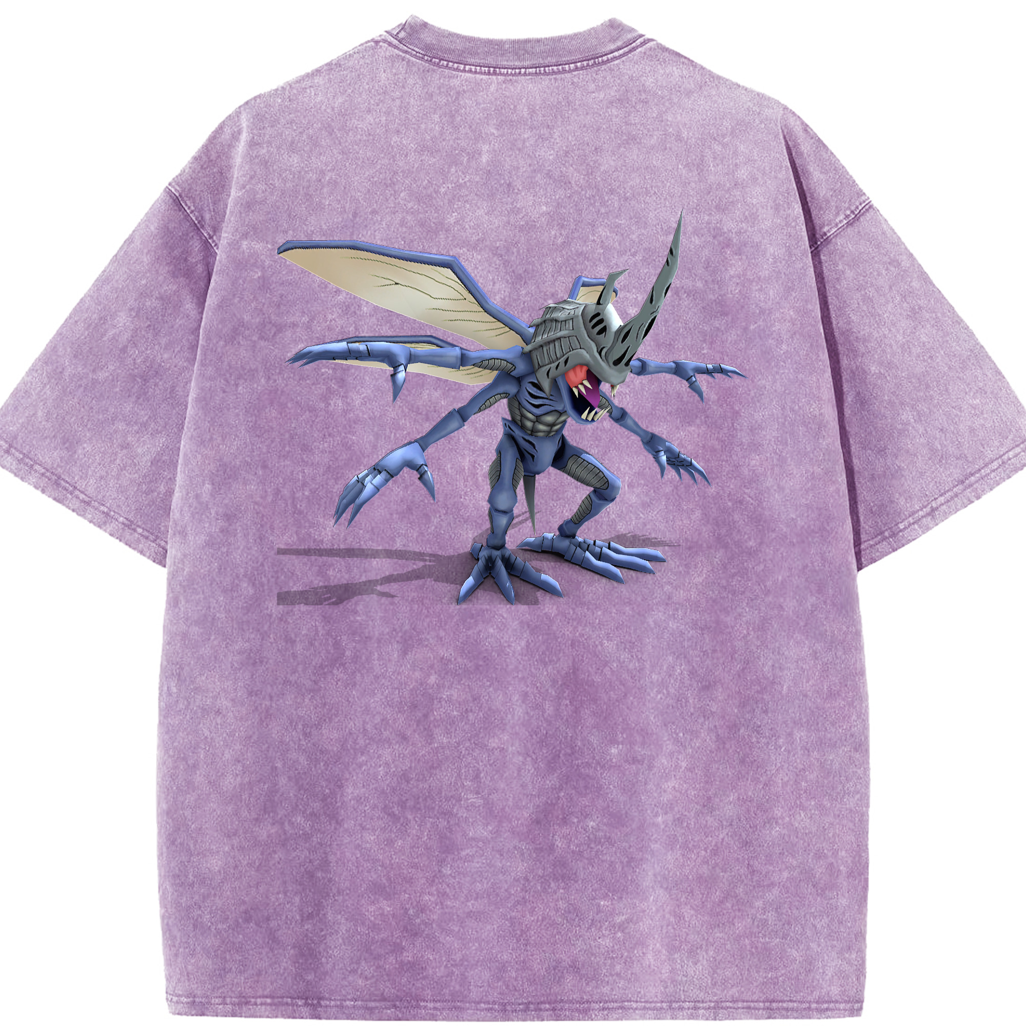 （画像用） Digimon デジタルモンスター/デジモン 綿100% ヴィンテージ風 半袖Tシャツ（背面プリント）