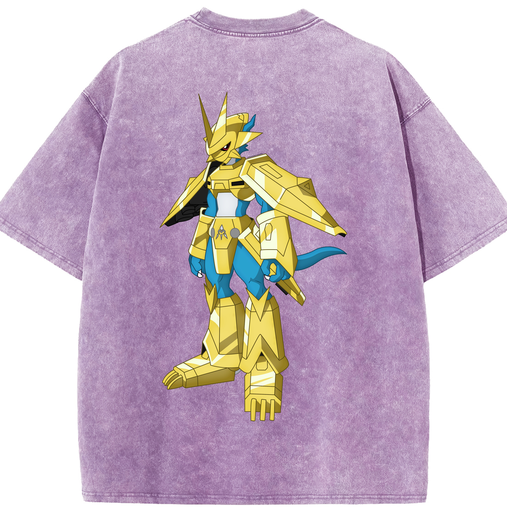 （画像用） Digimon デジタルモンスター/デジモン 綿100% ヴィンテージ風 半袖Tシャツ（背面プリント）