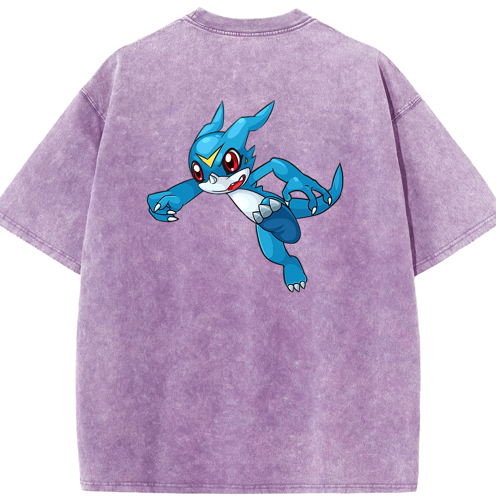 （画像用） Digimon デジタルモンスター/デジモン 綿100% ヴィンテージ風 半袖Tシャツ（背面プリント）