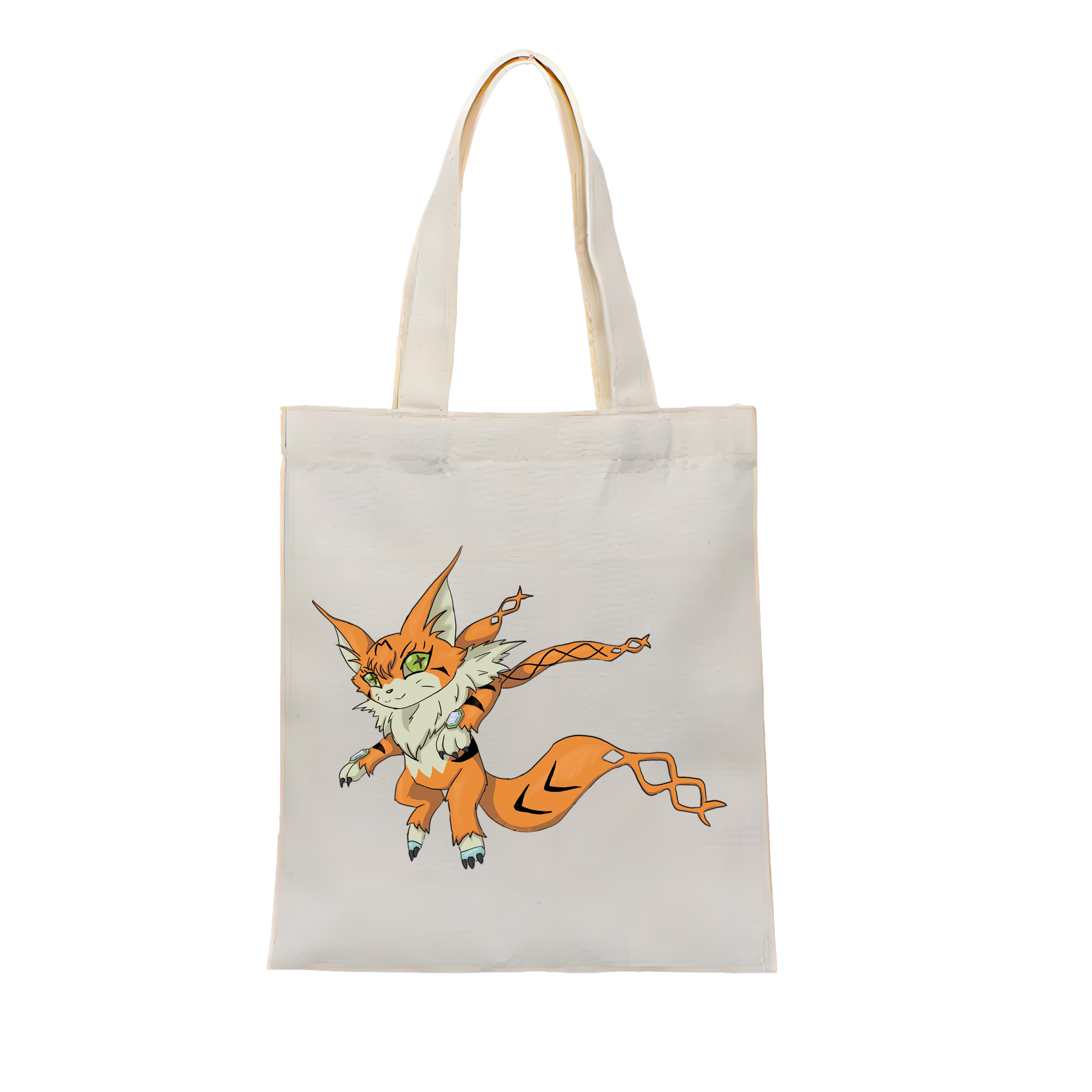 （画像用） Digimon デジタルモンスター/デジモン 縦型キャンバス生地手提げバッグ　トートバッグ
