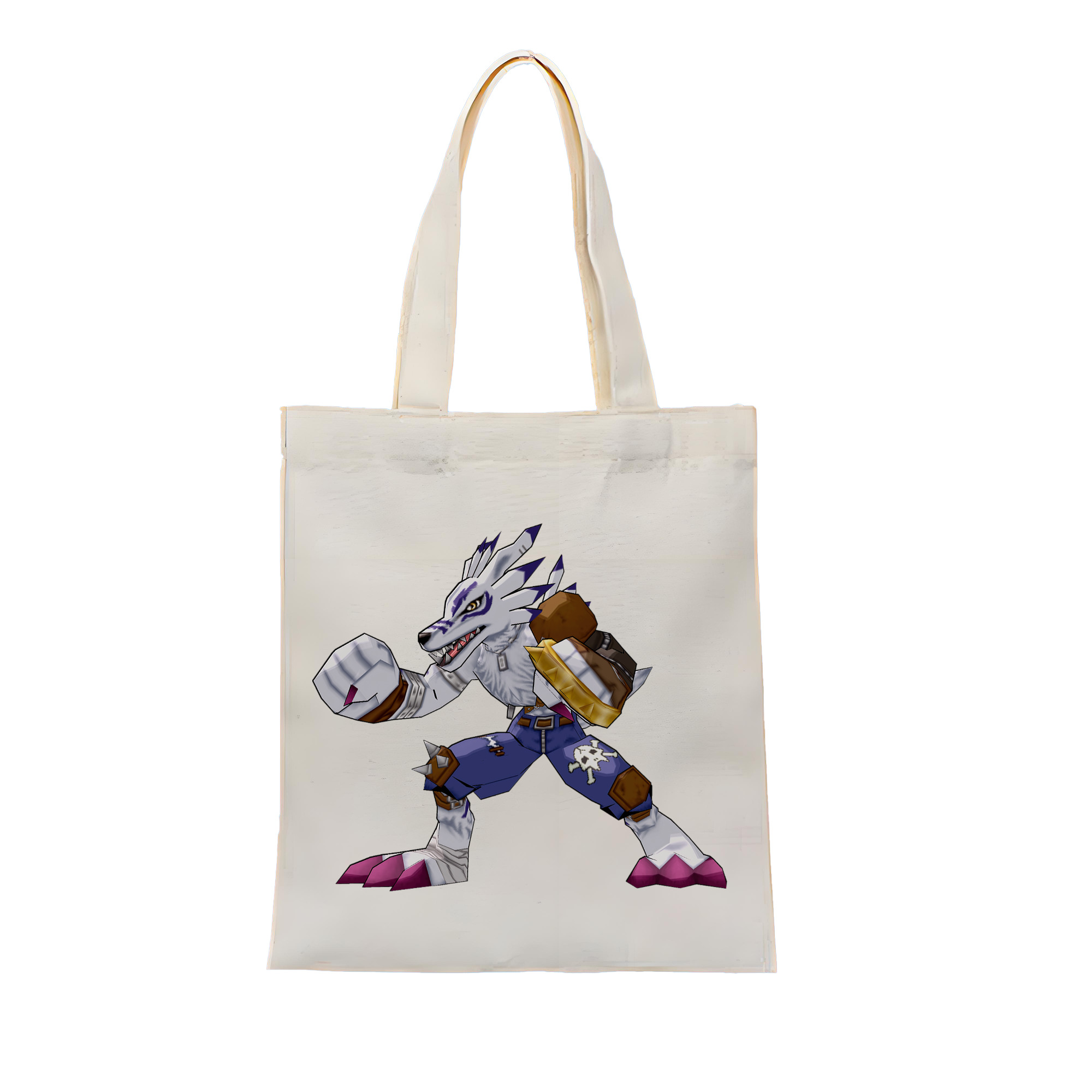 （画像用） Digimon デジタルモンスター/デジモン 縦型キャンバス生地手提げバッグ　トートバッグ