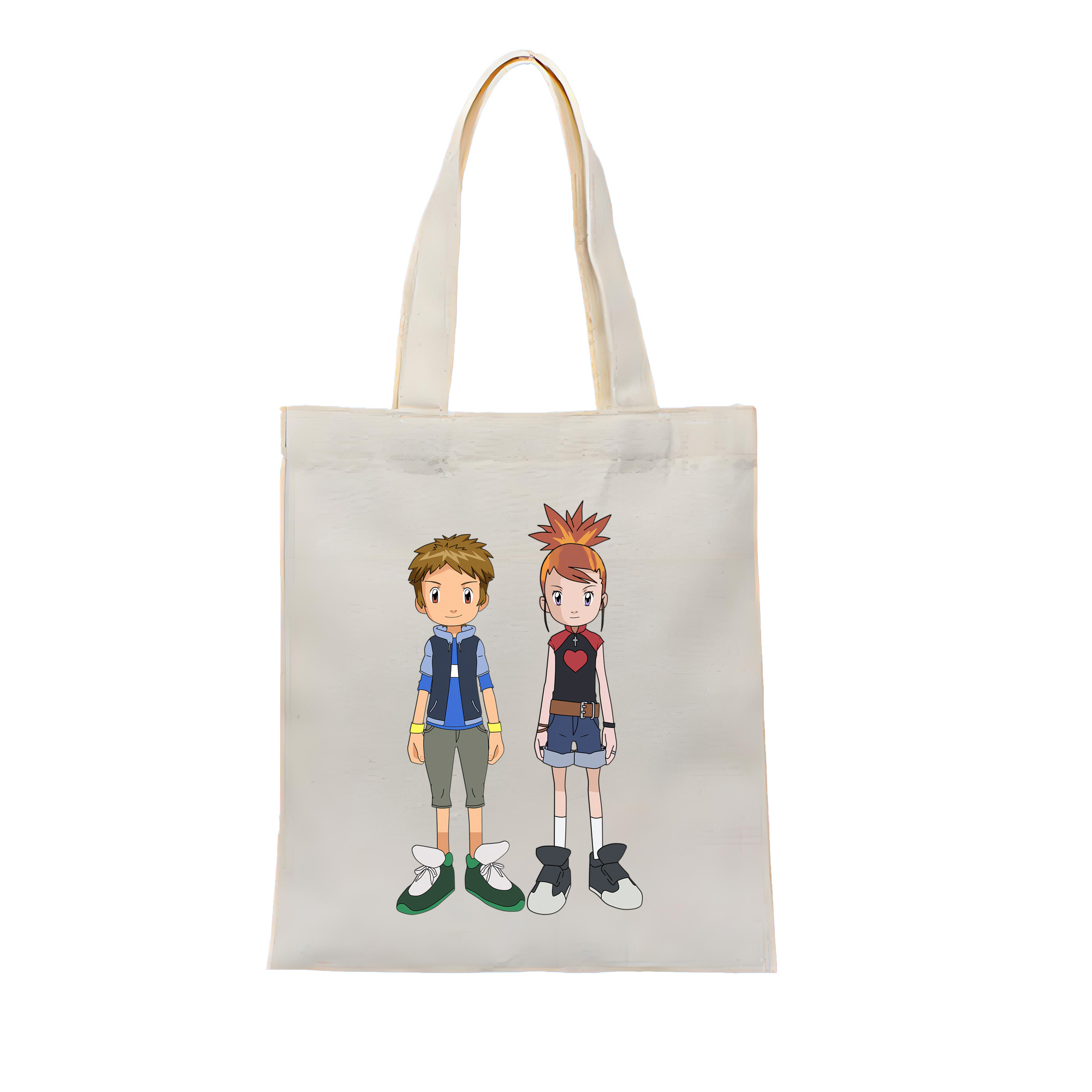 （画像用） Digimon デジタルモンスター/デジモン 縦型キャンバス生地手提げバッグ　トートバッグ