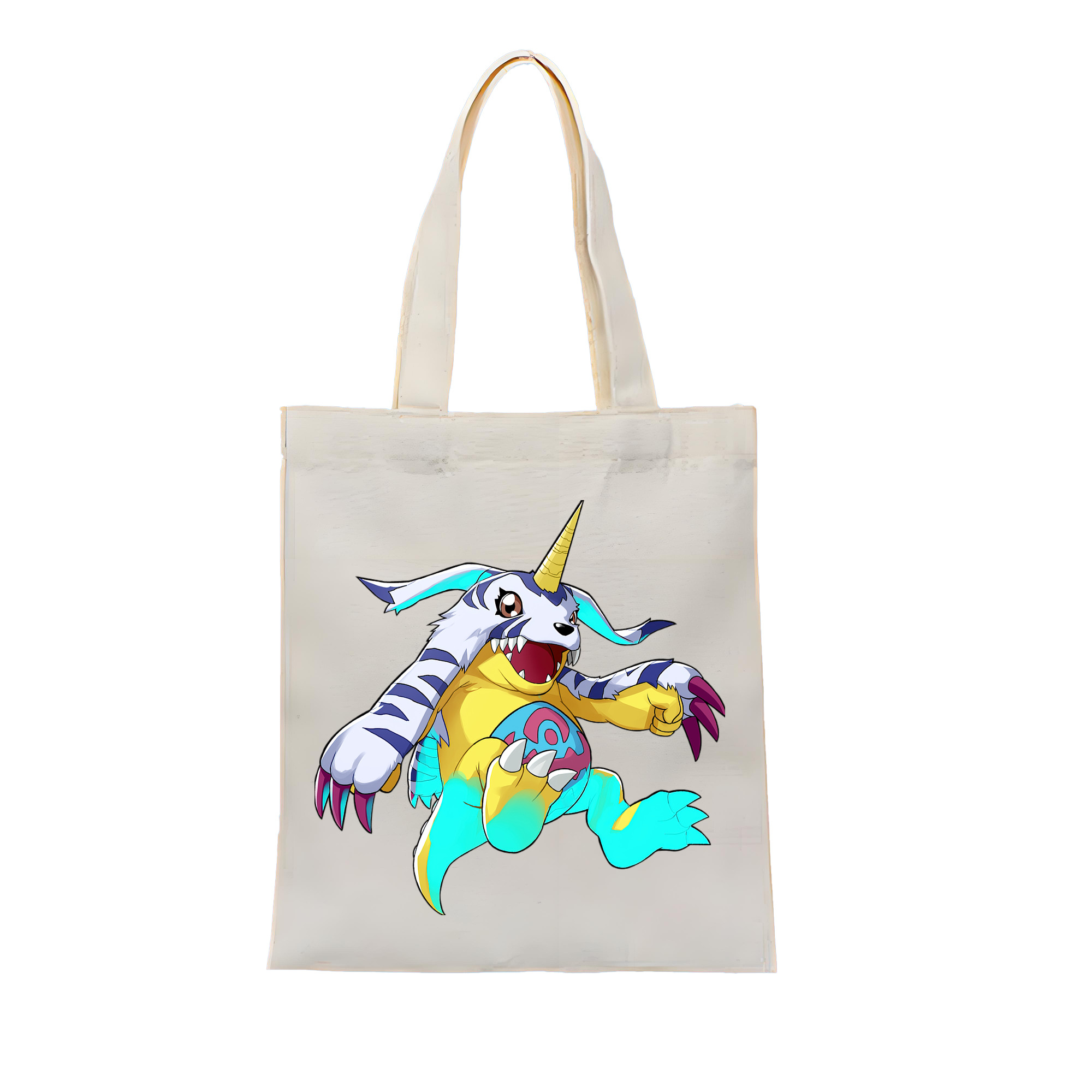 （画像用） Digimon デジタルモンスター/デジモン 縦型キャンバス生地手提げバッグ　トートバッグ