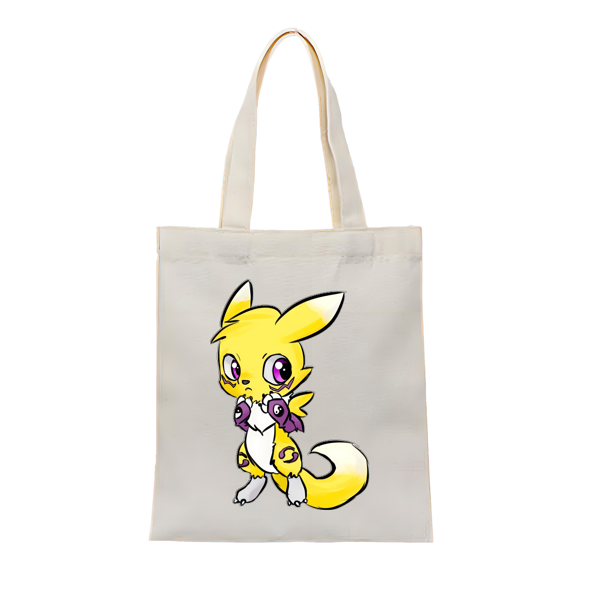 （画像用） Digimon デジタルモンスター/デジモン 縦型キャンバス生地手提げバッグ　トートバッグ