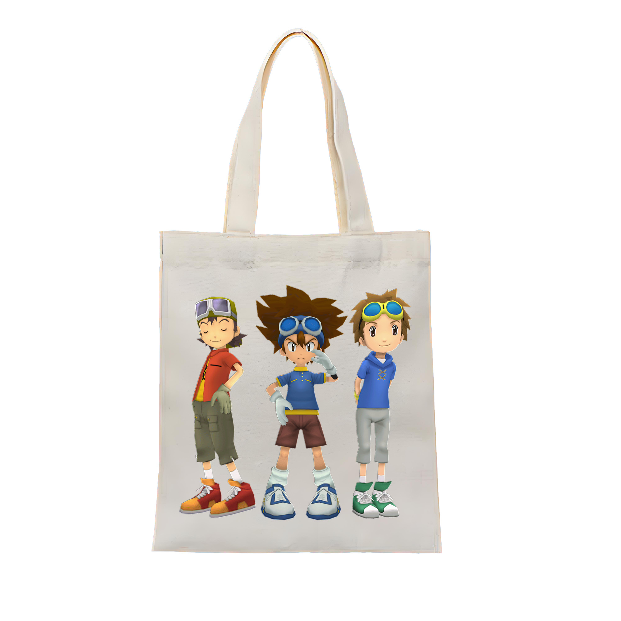 （画像用） Digimon デジタルモンスター/デジモン 縦型キャンバス生地手提げバッグ　トートバッグ
