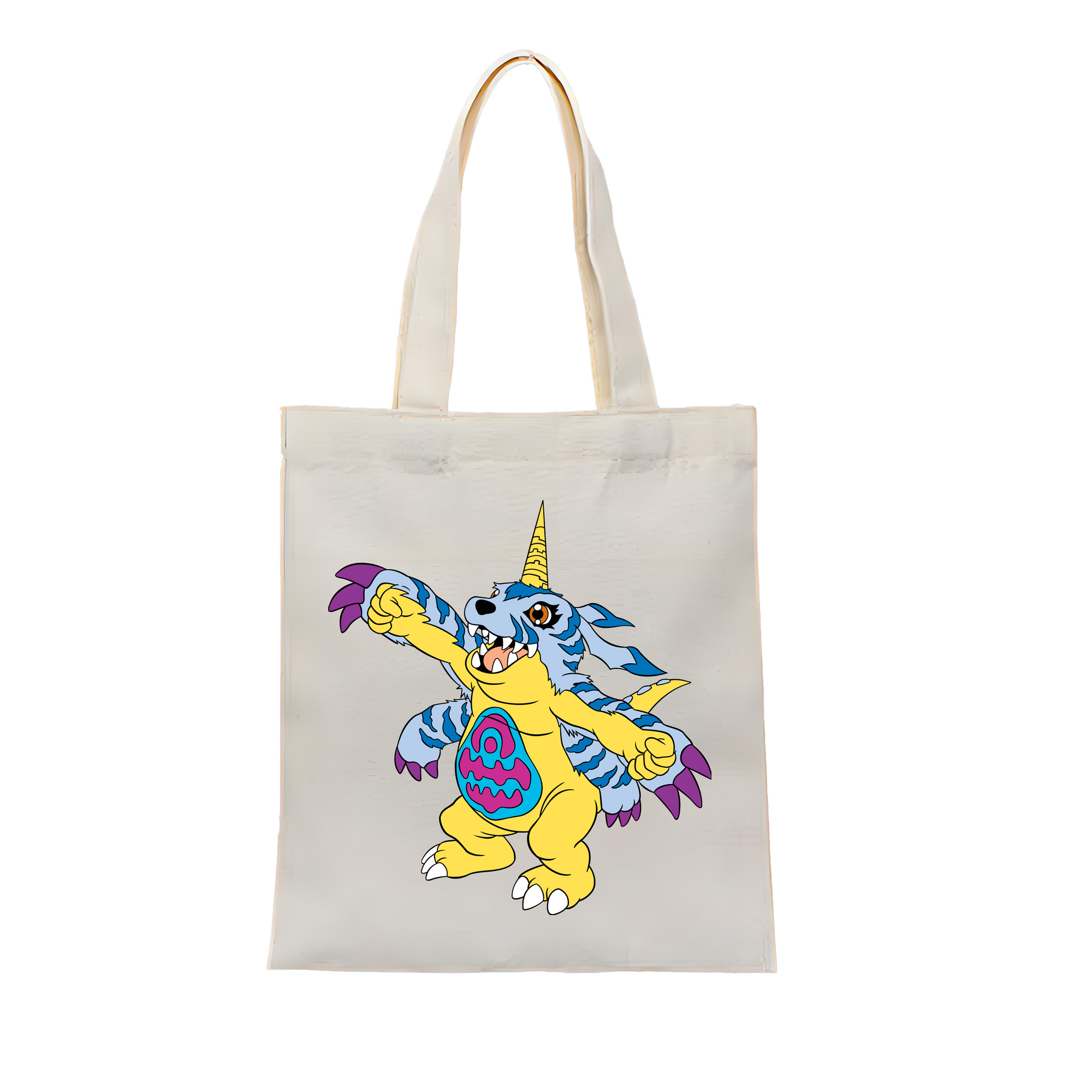 （画像用） Digimon デジタルモンスター/デジモン 縦型キャンバス生地手提げバッグ　トートバッグ