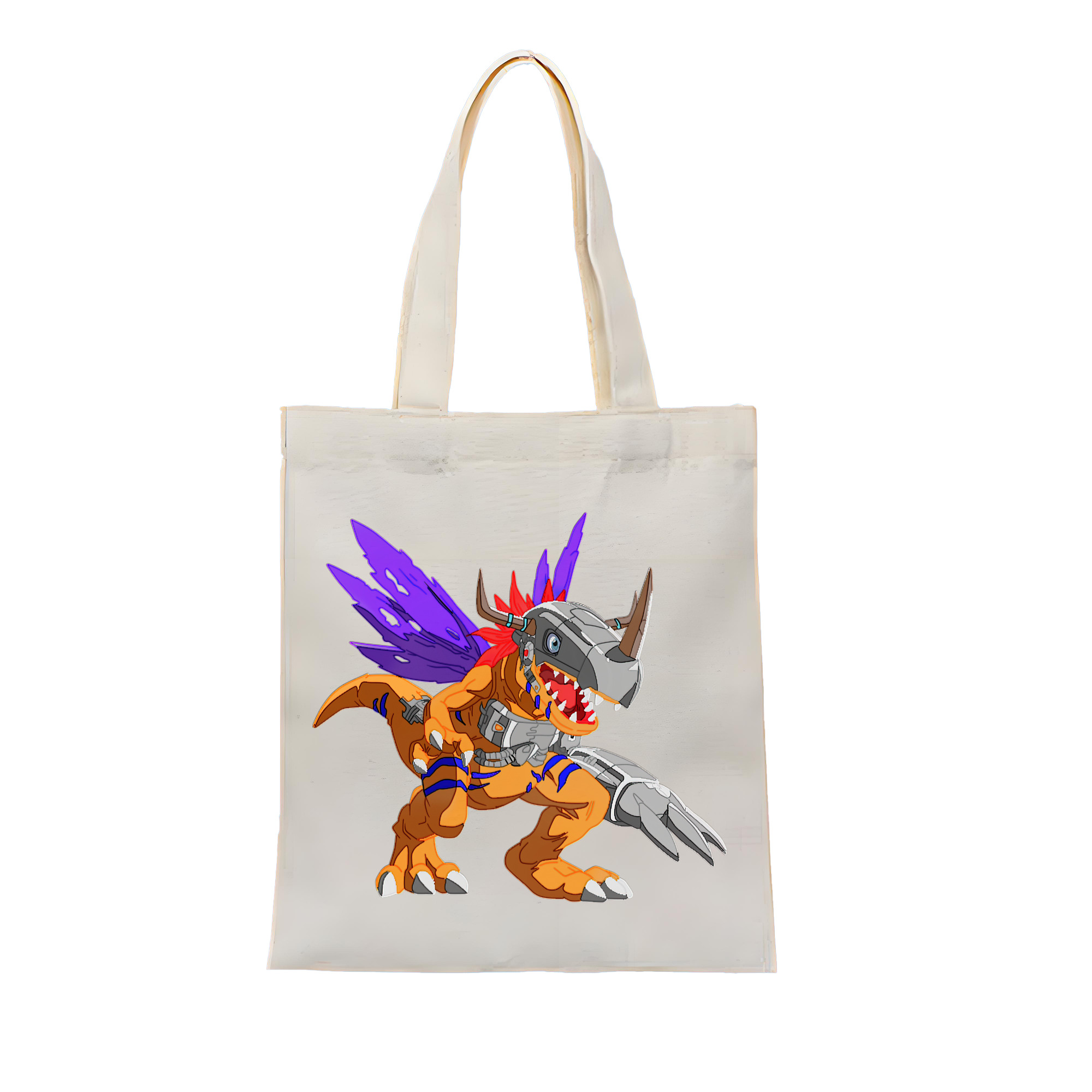 （画像用） Digimon デジタルモンスター/デジモン 縦型キャンバス生地手提げバッグ　トートバッグ