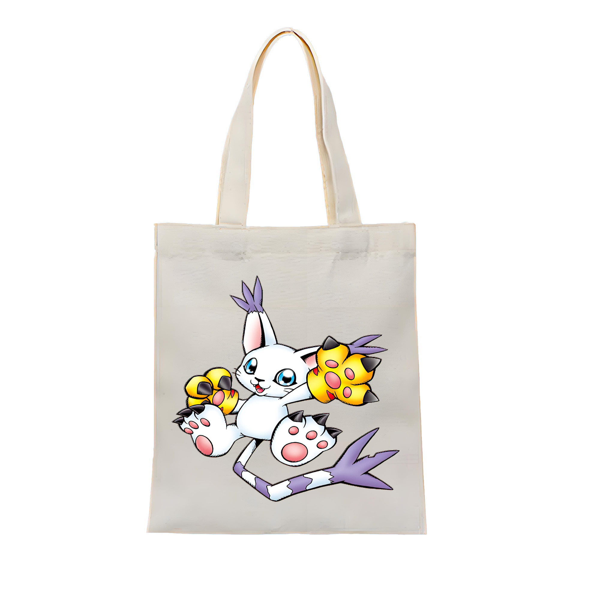 （画像用） Digimon デジタルモンスター/デジモン 縦型キャンバス生地手提げバッグ　トートバッグ