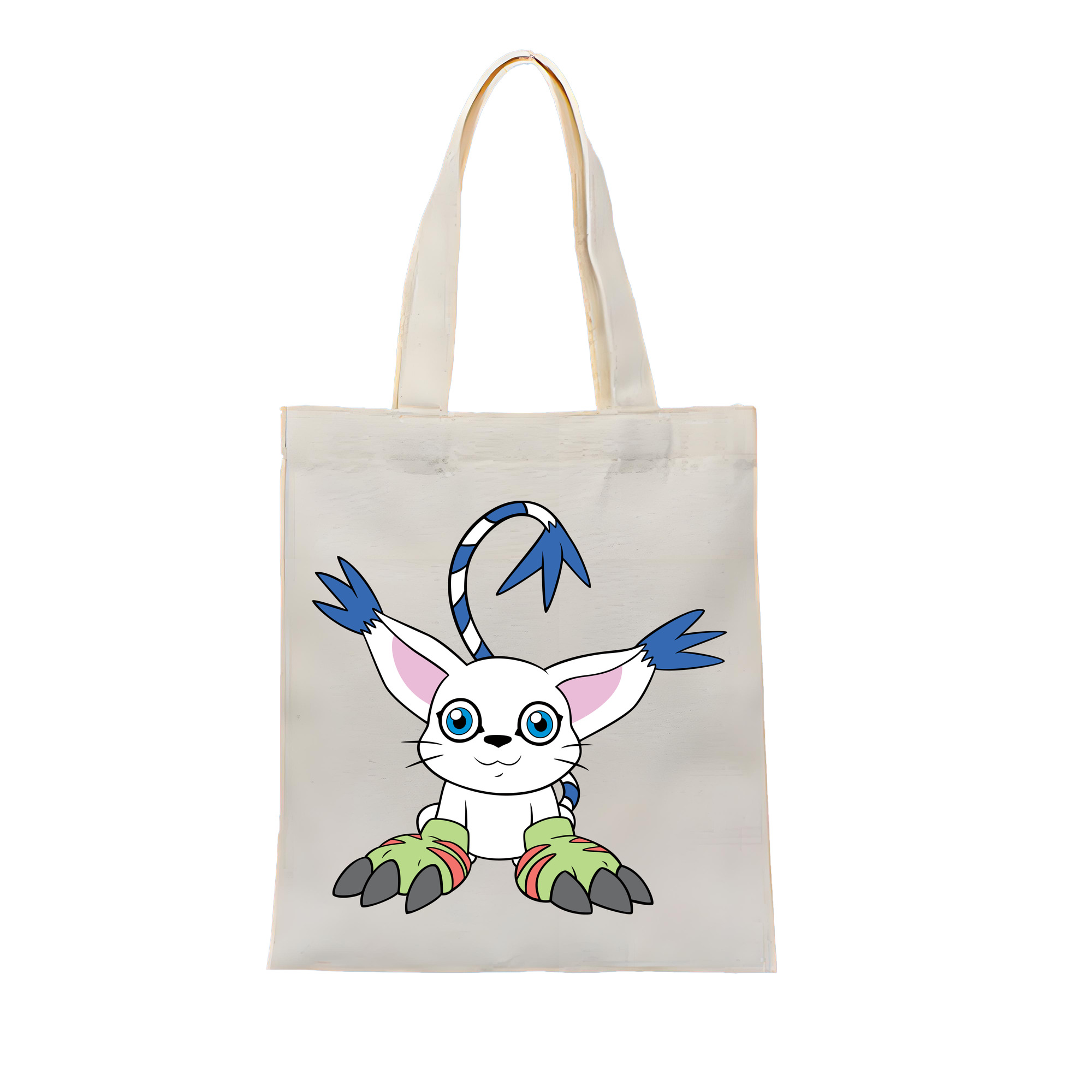 （画像用） Digimon デジタルモンスター/デジモン 縦型キャンバス生地手提げバッグ　トートバッグ