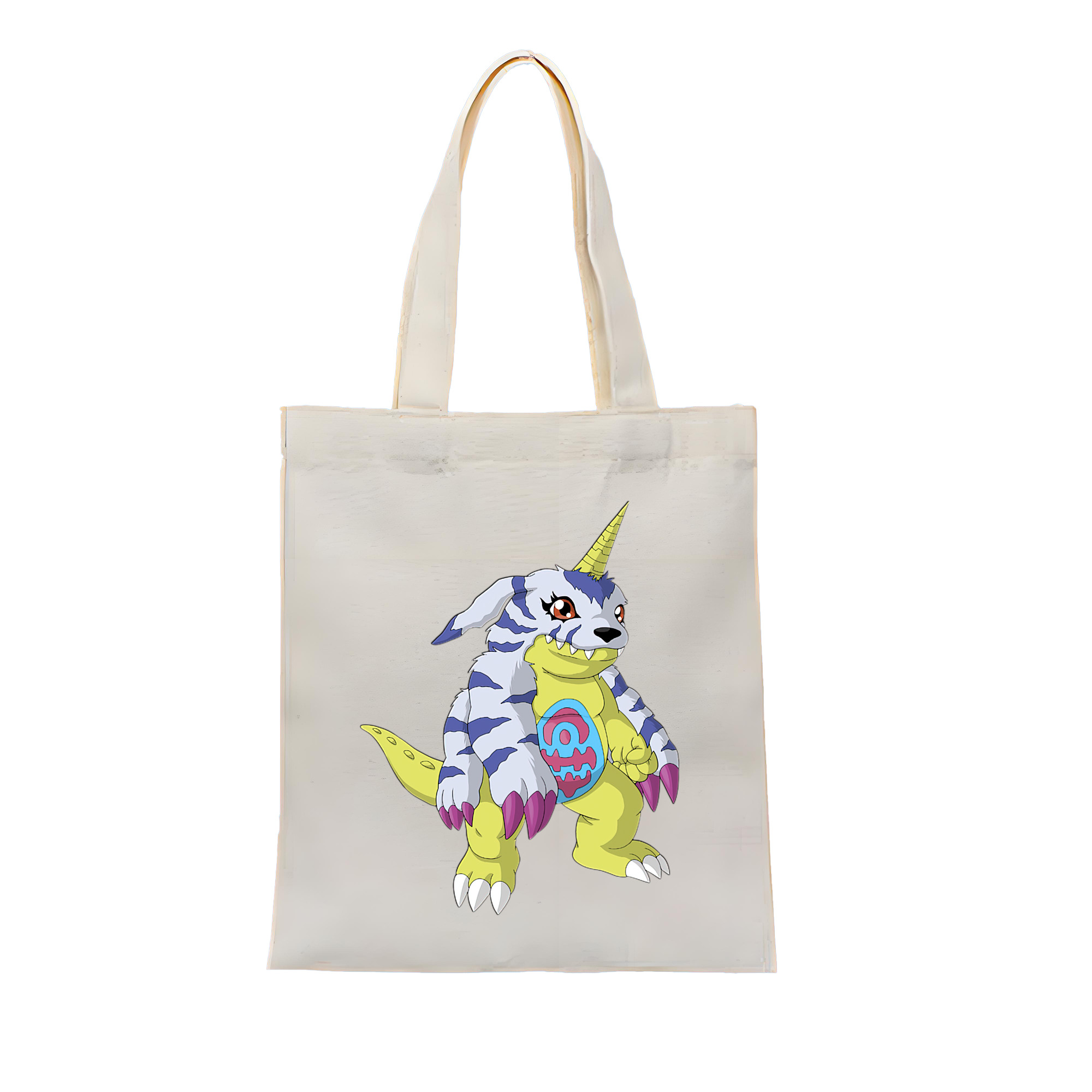 （画像用） Digimon デジタルモンスター/デジモン 縦型キャンバス生地手提げバッグ　トートバッグ