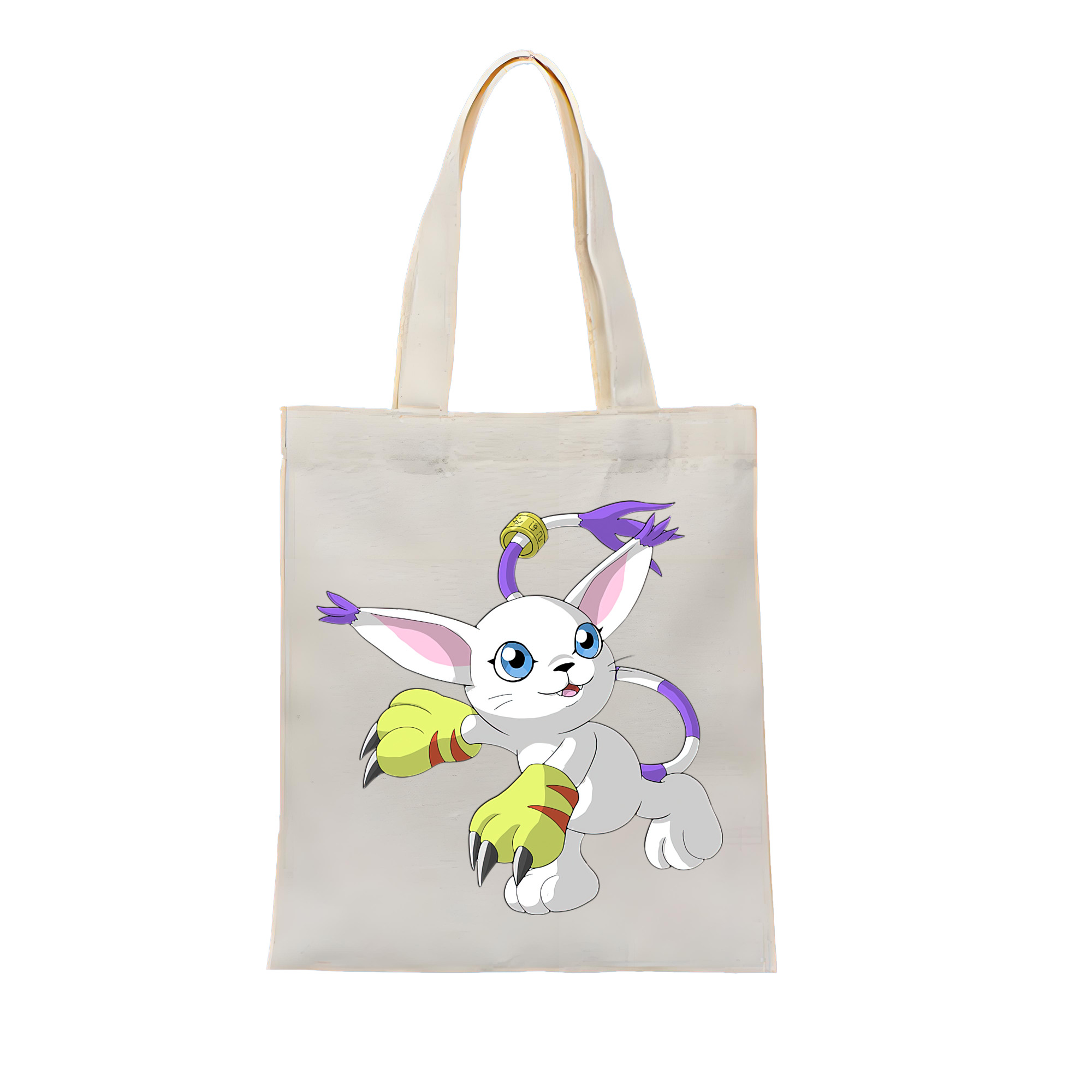 （画像用） Digimon デジタルモンスター/デジモン 縦型キャンバス生地手提げバッグ　トートバッグ
