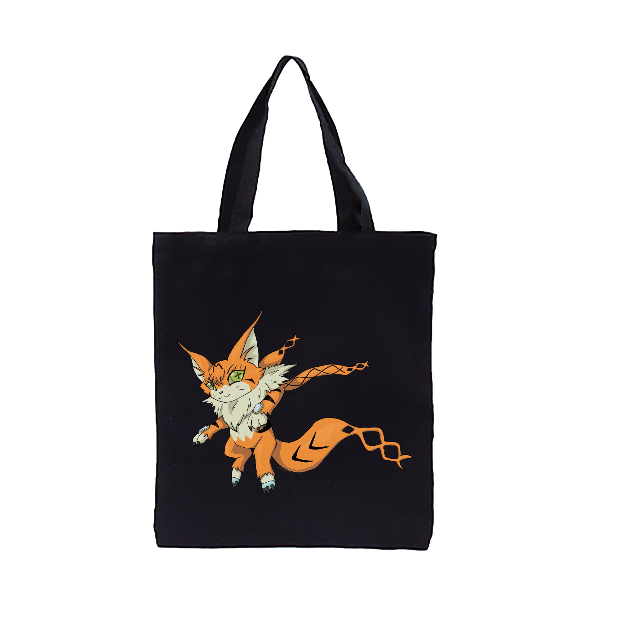 （画像用） Digimon デジタルモンスター/デジモン 縦型キャンバス生地手提げバッグ　トートバッグ