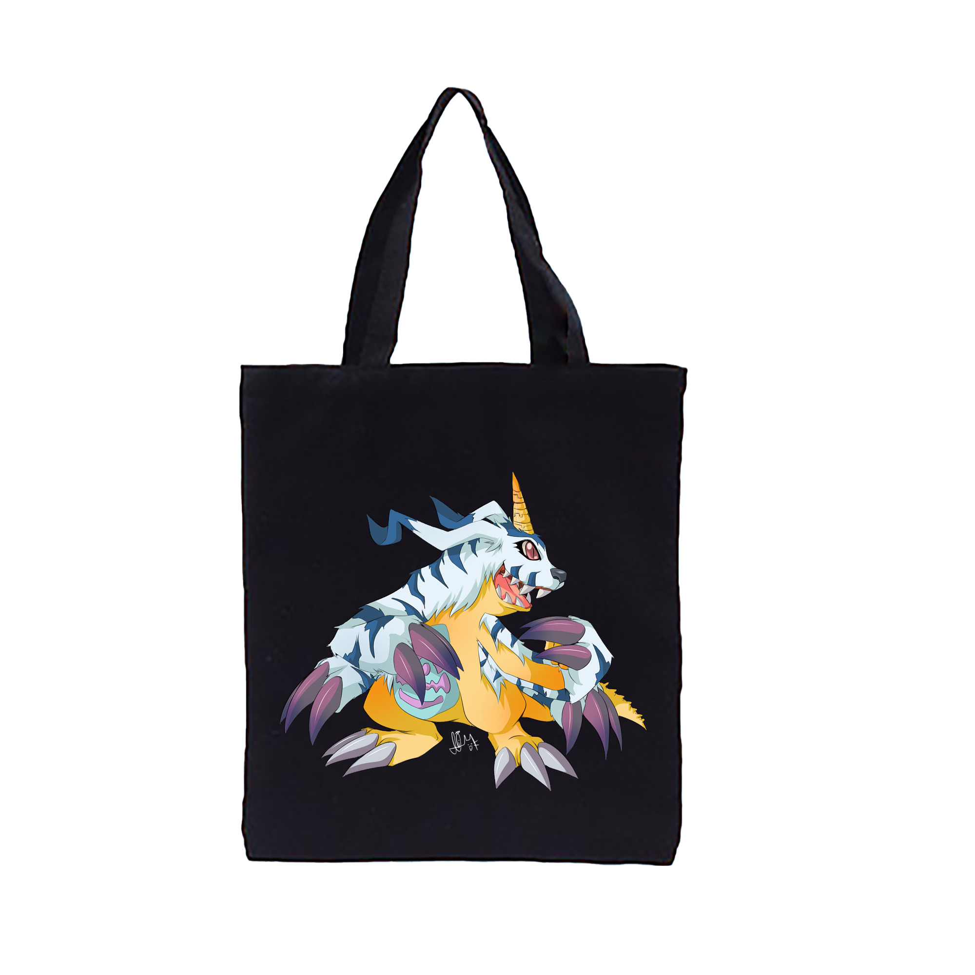 （画像用） Digimon デジタルモンスター/デジモン 縦型キャンバス生地手提げバッグ　トートバッグ