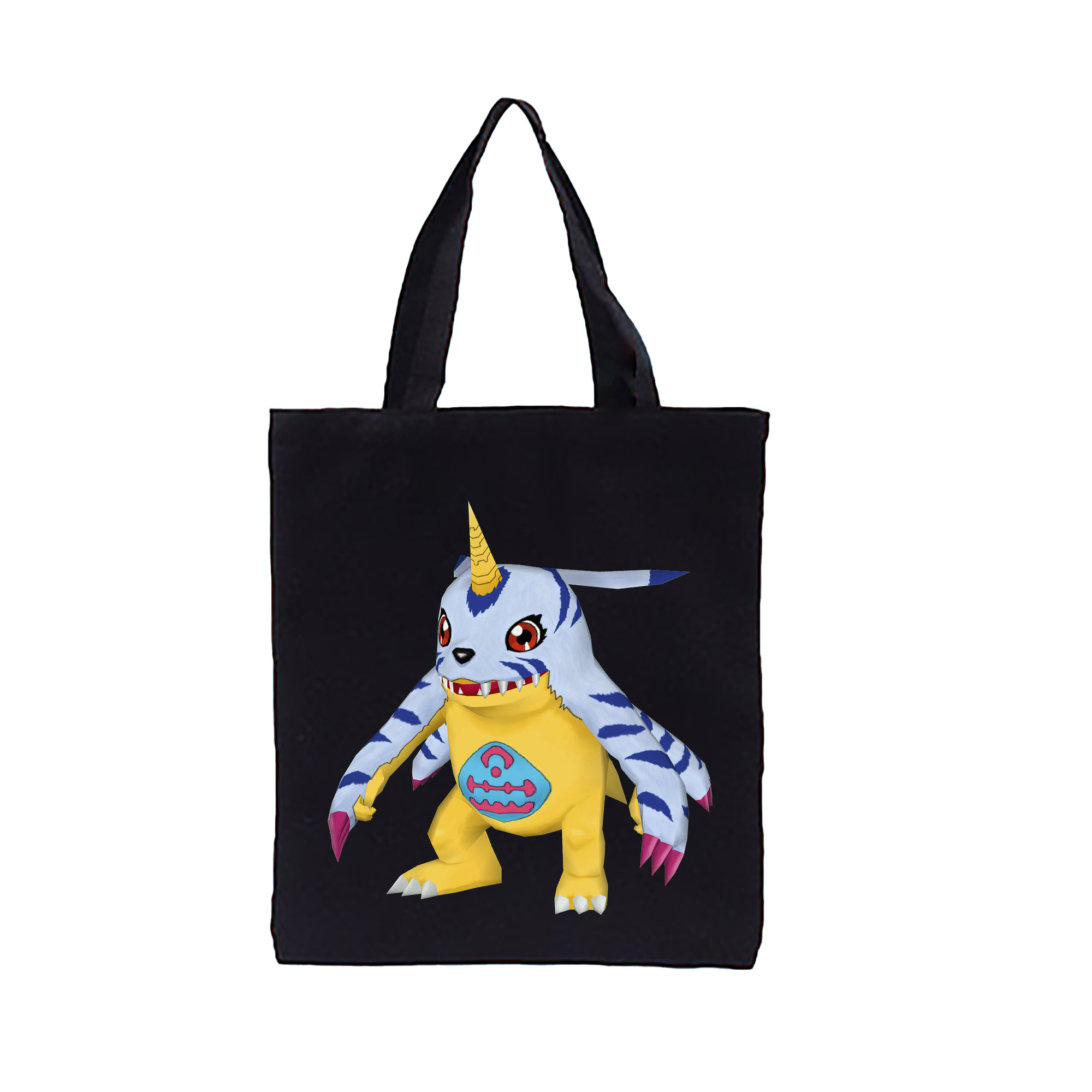 （画像用） Digimon デジタルモンスター/デジモン 縦型キャンバス生地手提げバッグ　トートバッグ