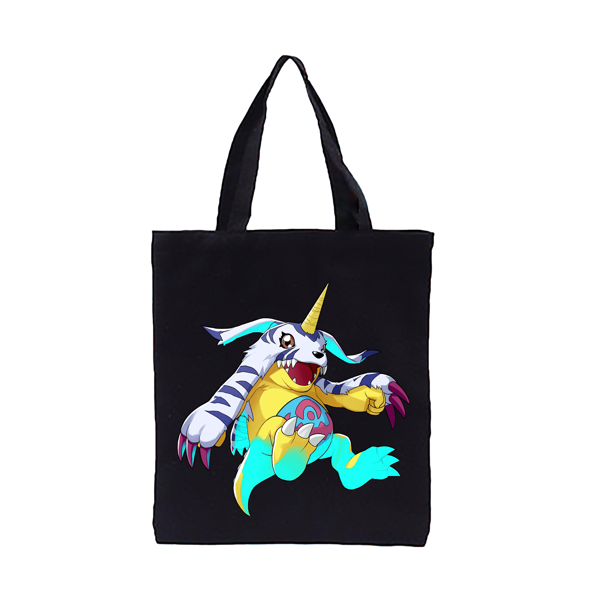 （画像用） Digimon デジタルモンスター/デジモン 縦型キャンバス生地手提げバッグ　トートバッグ
