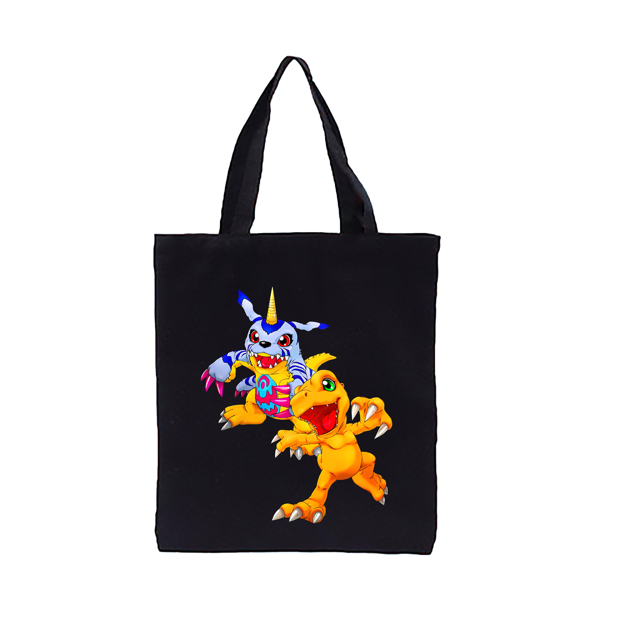 （画像用） Digimon デジタルモンスター/デジモン 縦型キャンバス生地手提げバッグ　トートバッグ