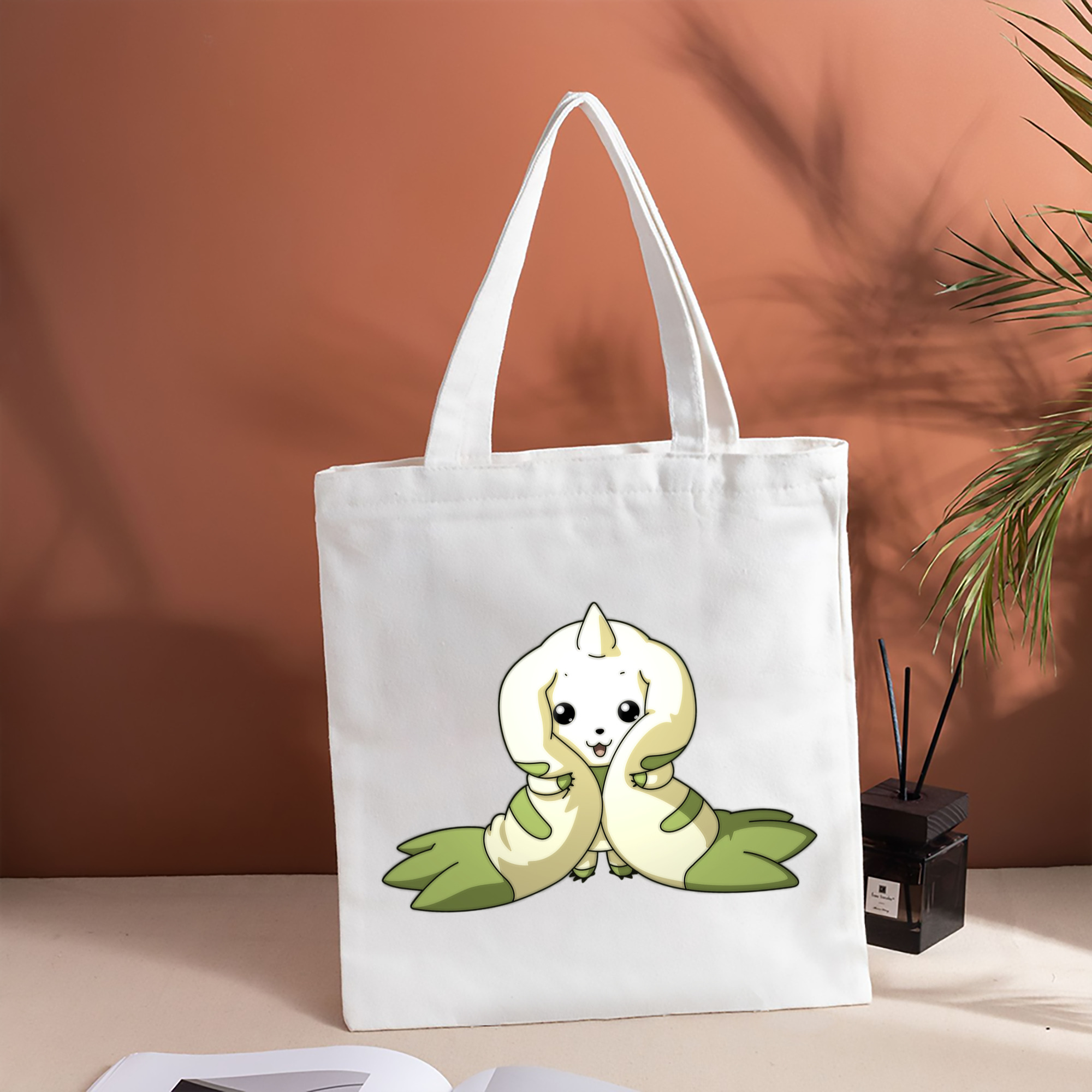 Digimon デジタルモンスター/デジモン 縦型キャンバス生地手提げバッグ　トートバッグ