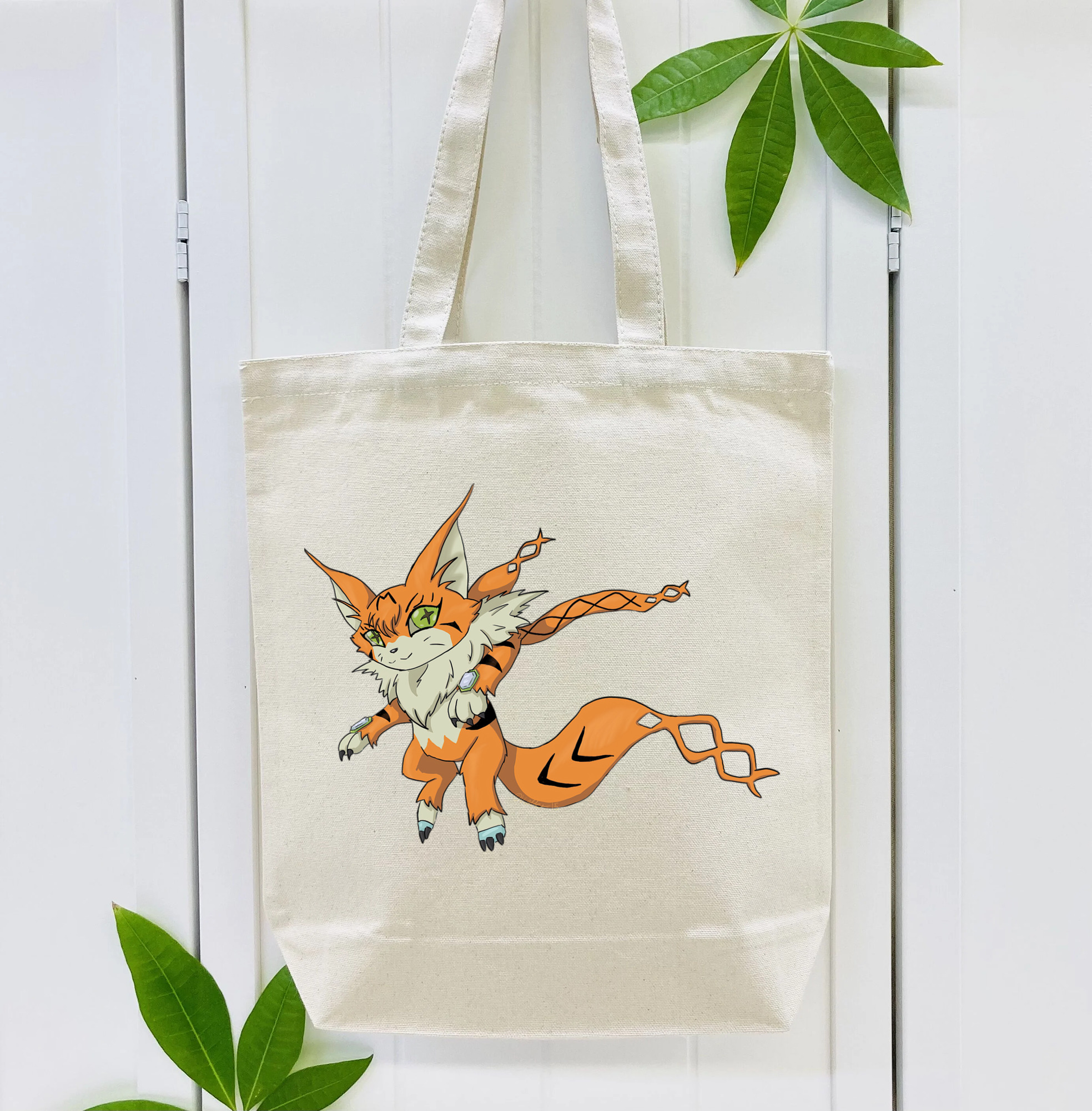 Digimon デジタルモンスター/デジモン 縦型キャンバス生地手提げバッグ　トートバッグ