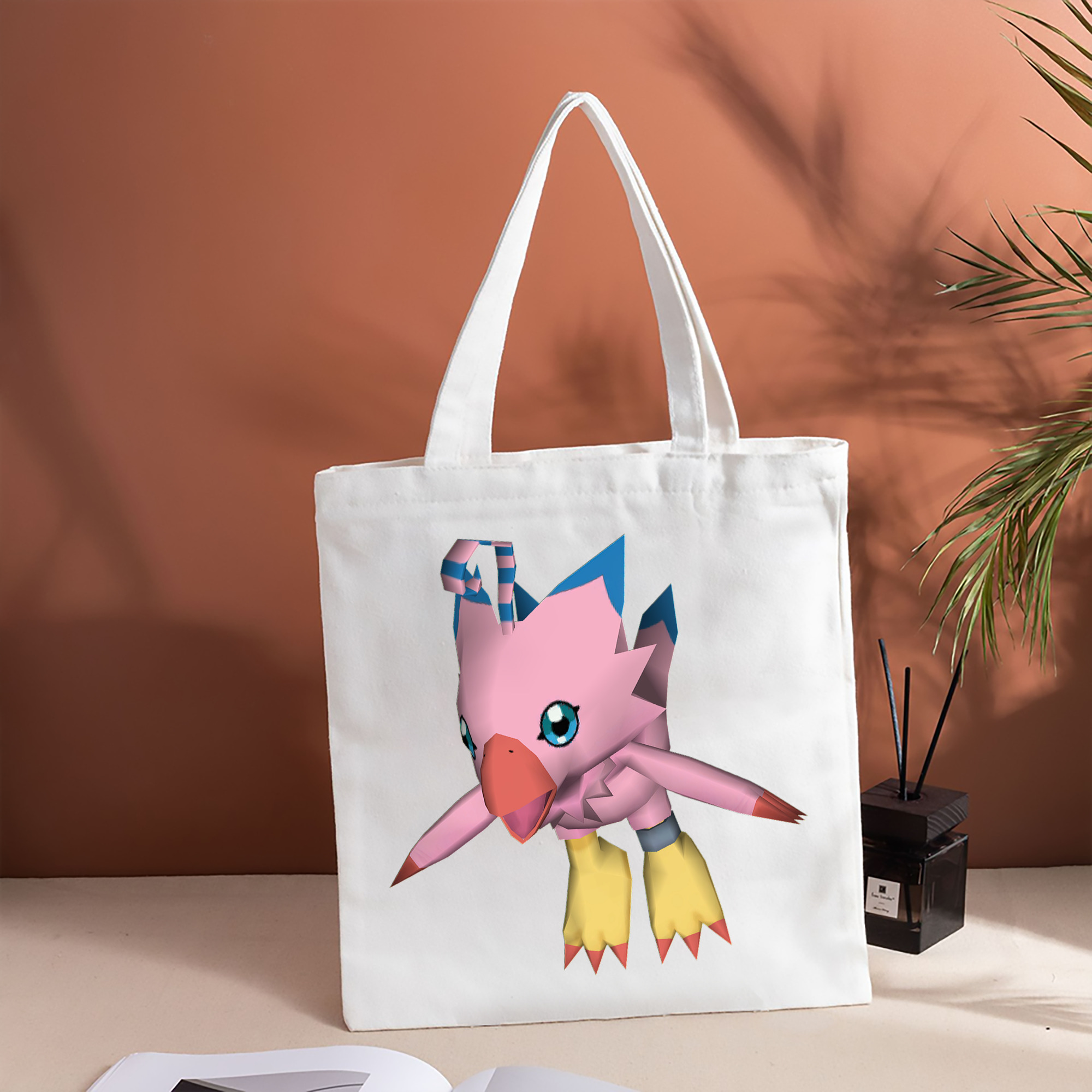Digimon デジタルモンスター/デジモン 縦型キャンバス生地手提げバッグ　トートバッグ