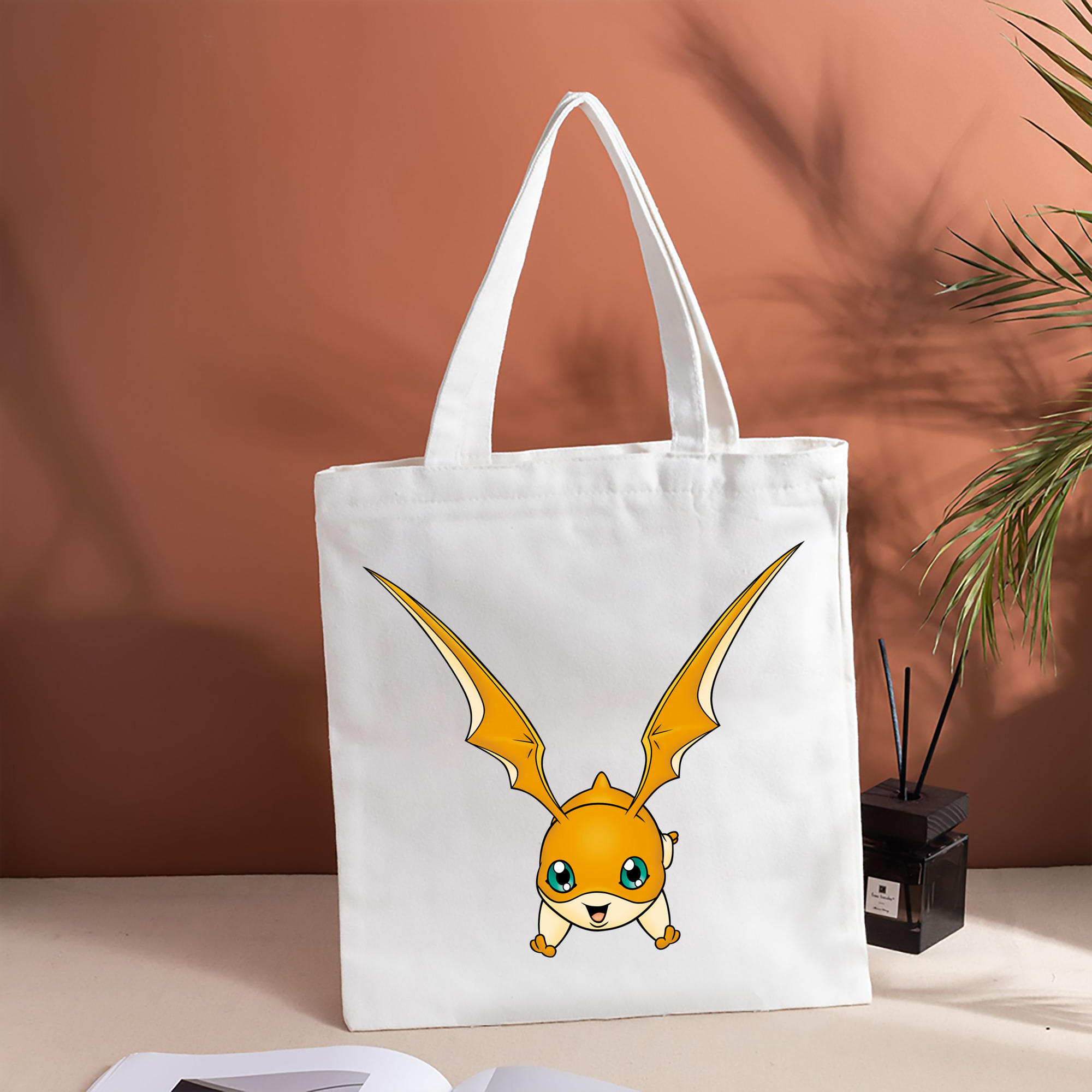 Digimon デジタルモンスター/デジモン 縦型キャンバス生地手提げバッグ　トートバッグ