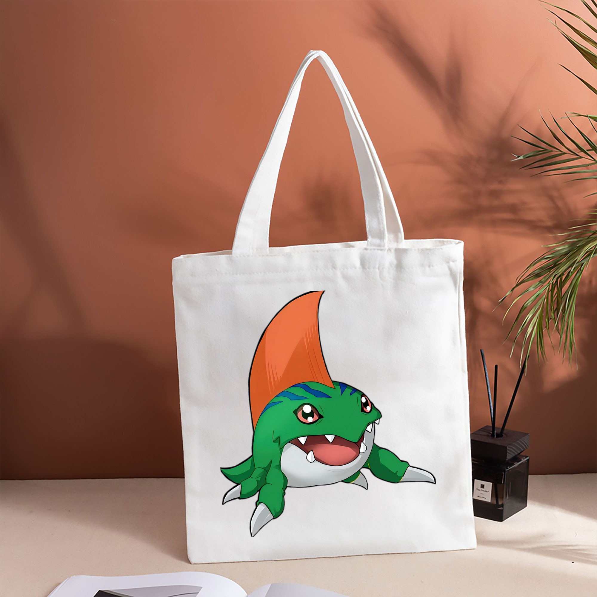 Digimon デジタルモンスター/デジモン 縦型キャンバス生地手提げバッグ　トートバッグ