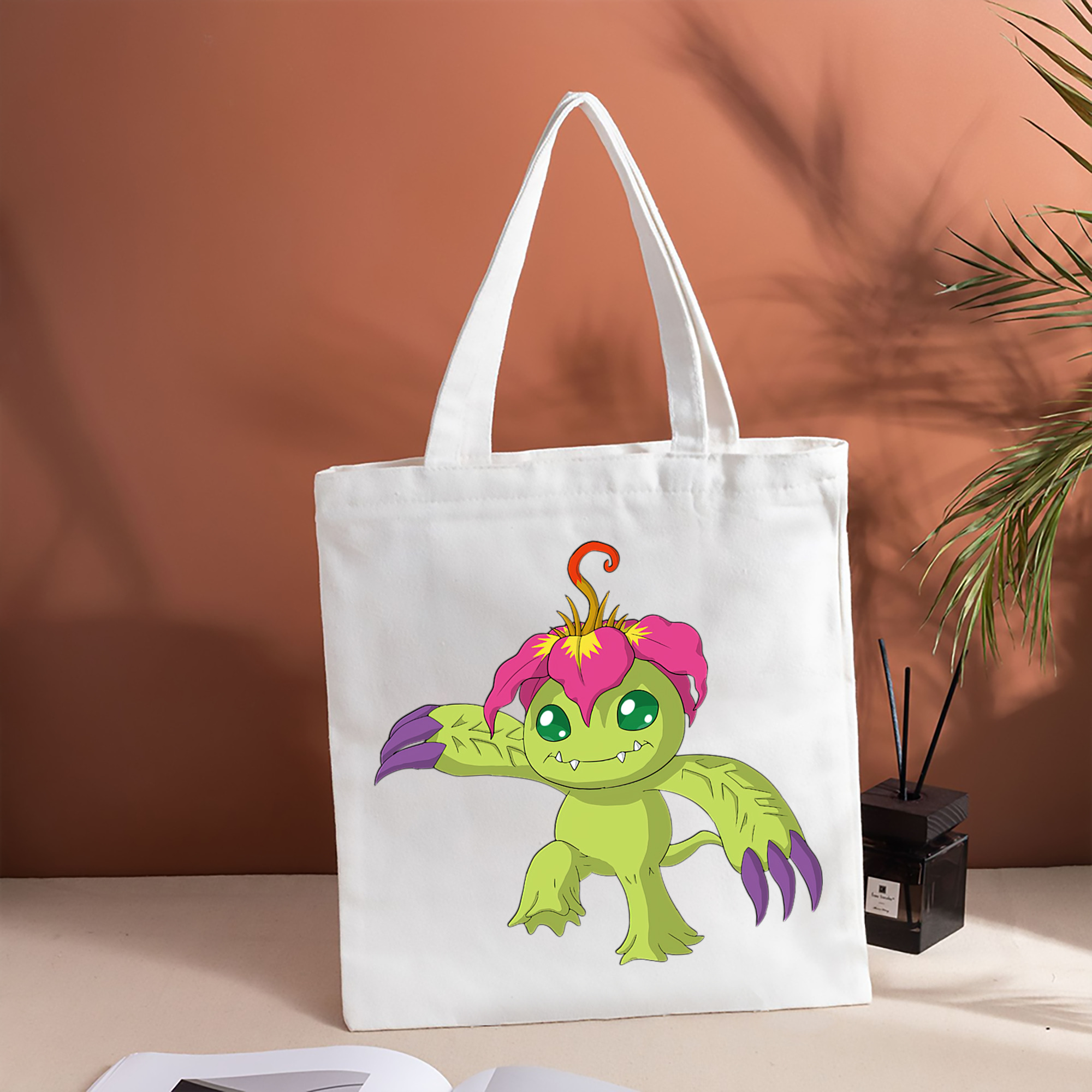 Digimon デジタルモンスター/デジモン 縦型キャンバス生地手提げバッグ　トートバッグ