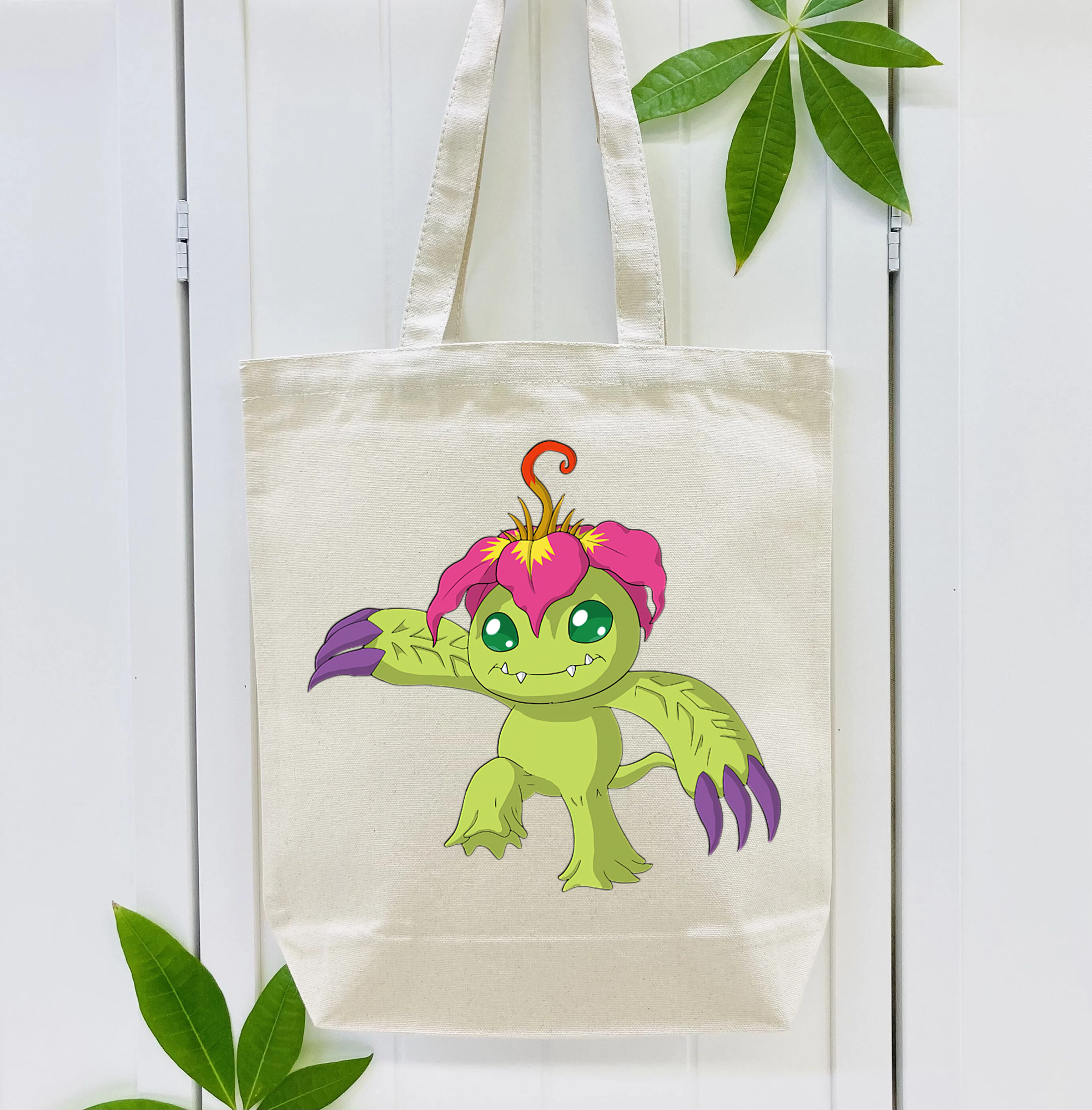 Digimon デジタルモンスター/デジモン 縦型キャンバス生地手提げバッグ　トートバッグ